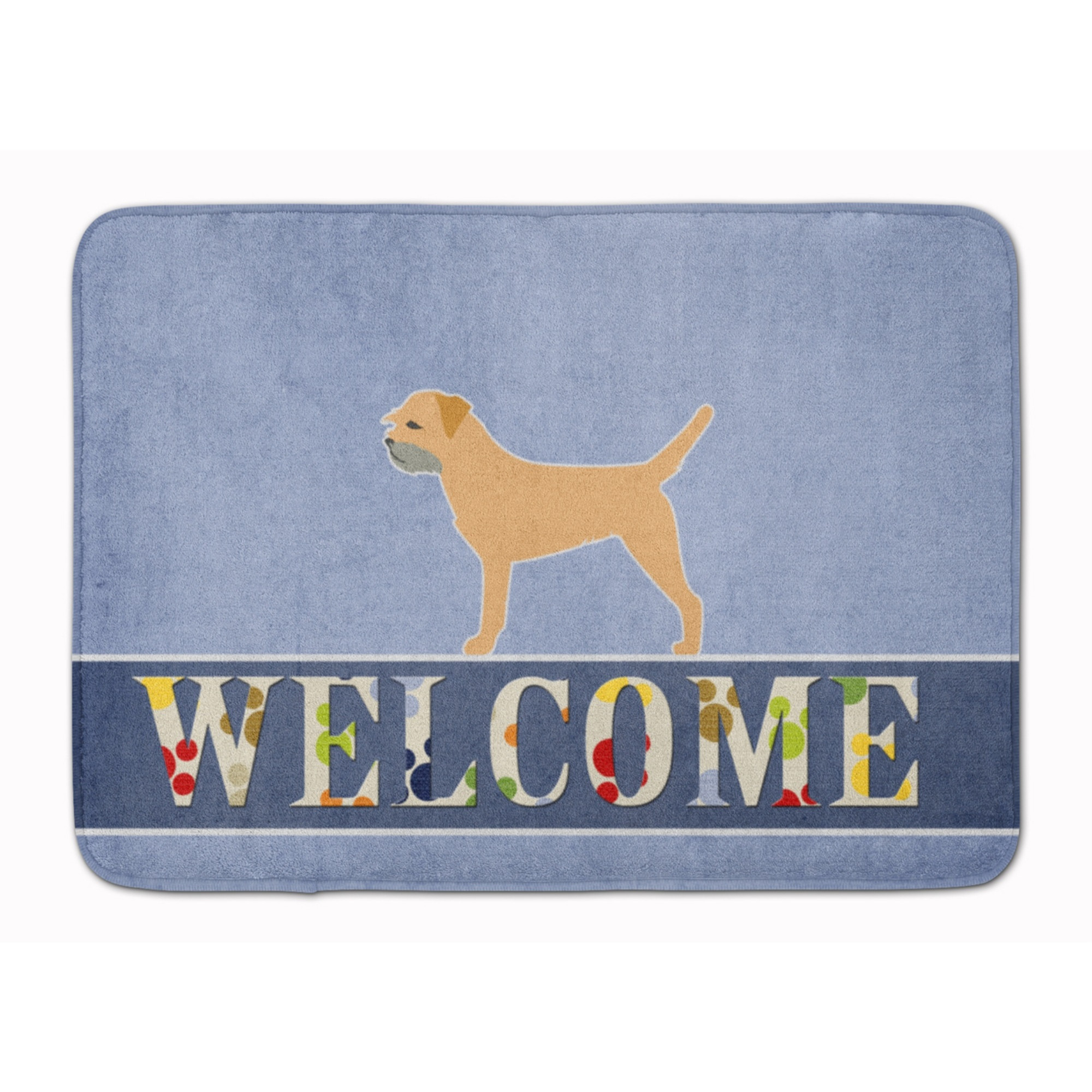 &quotCaroline's Treasures Border Terrier Welcome Floor Mat, 19 x 27, Multicolor"