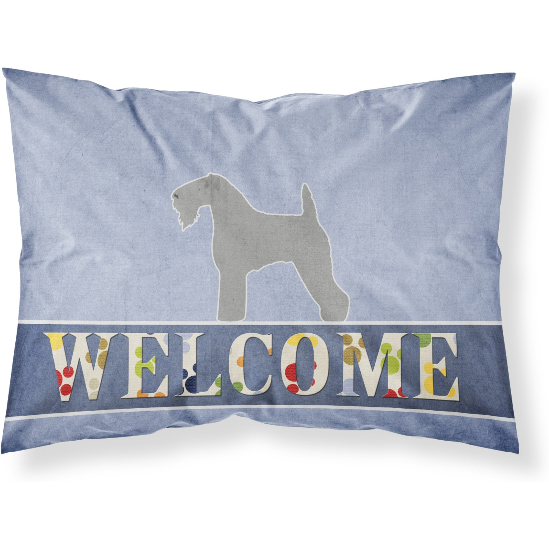 &quotCaroline's Treasures Kerry Blue Terrier Welcome Pillowcase, Standard, Multicolor"