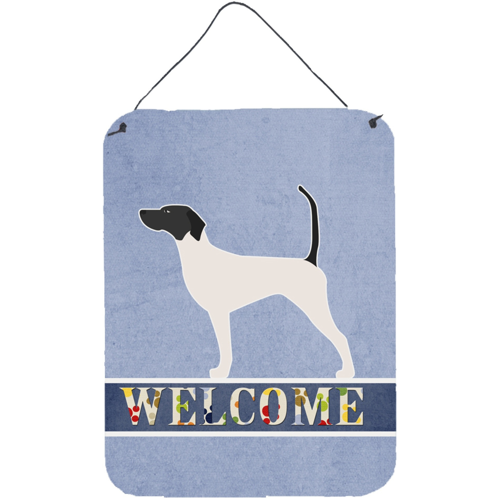 &quotCaroline's Treasures English Pointer Welcome Metal Print, 16 x 12, Multicolor"