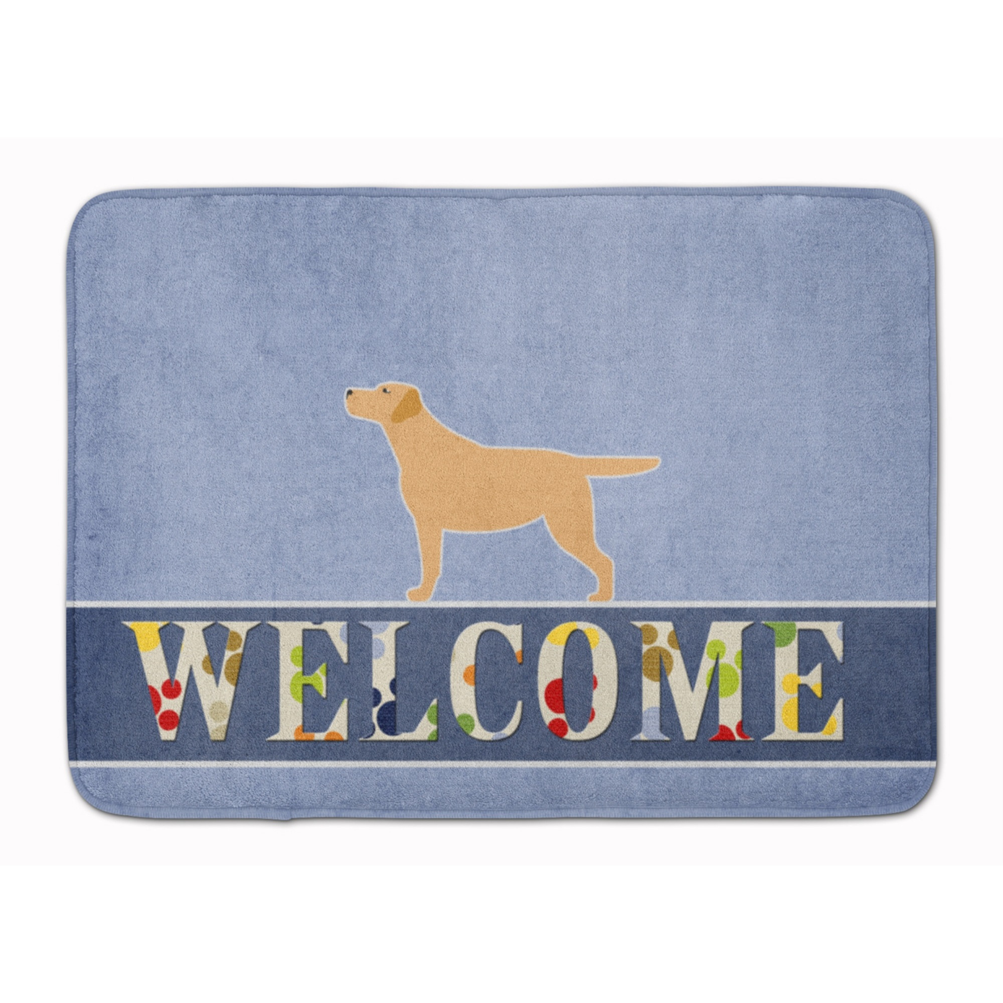 &quotCaroline's Treasures Yellow Labrador Retriever Welcome Floor Mat, 19 x 27, Multicolor"