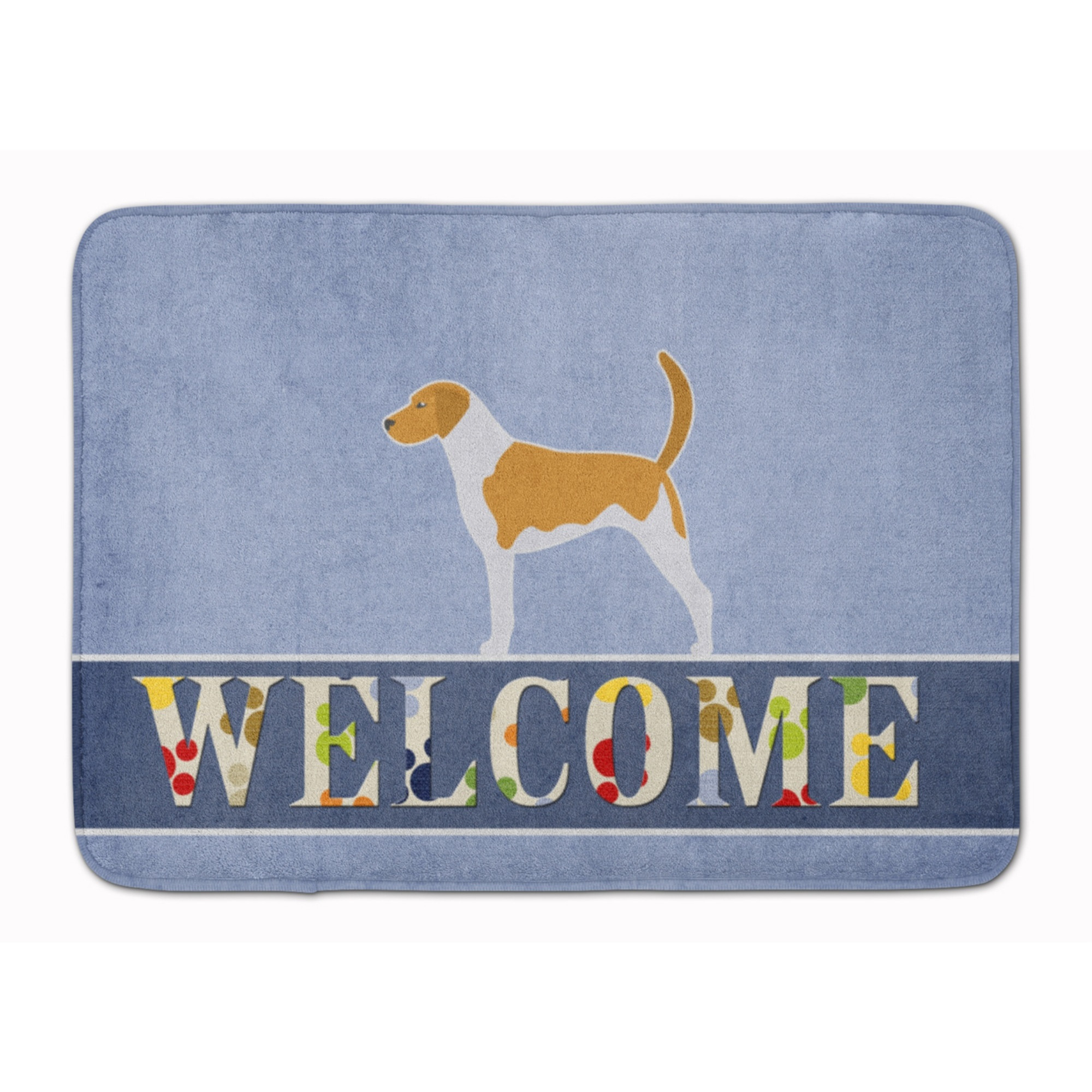 &quotCaroline's Treasures American Foxhound Welcome Floor Mat, 19 x 27, Multicolor"