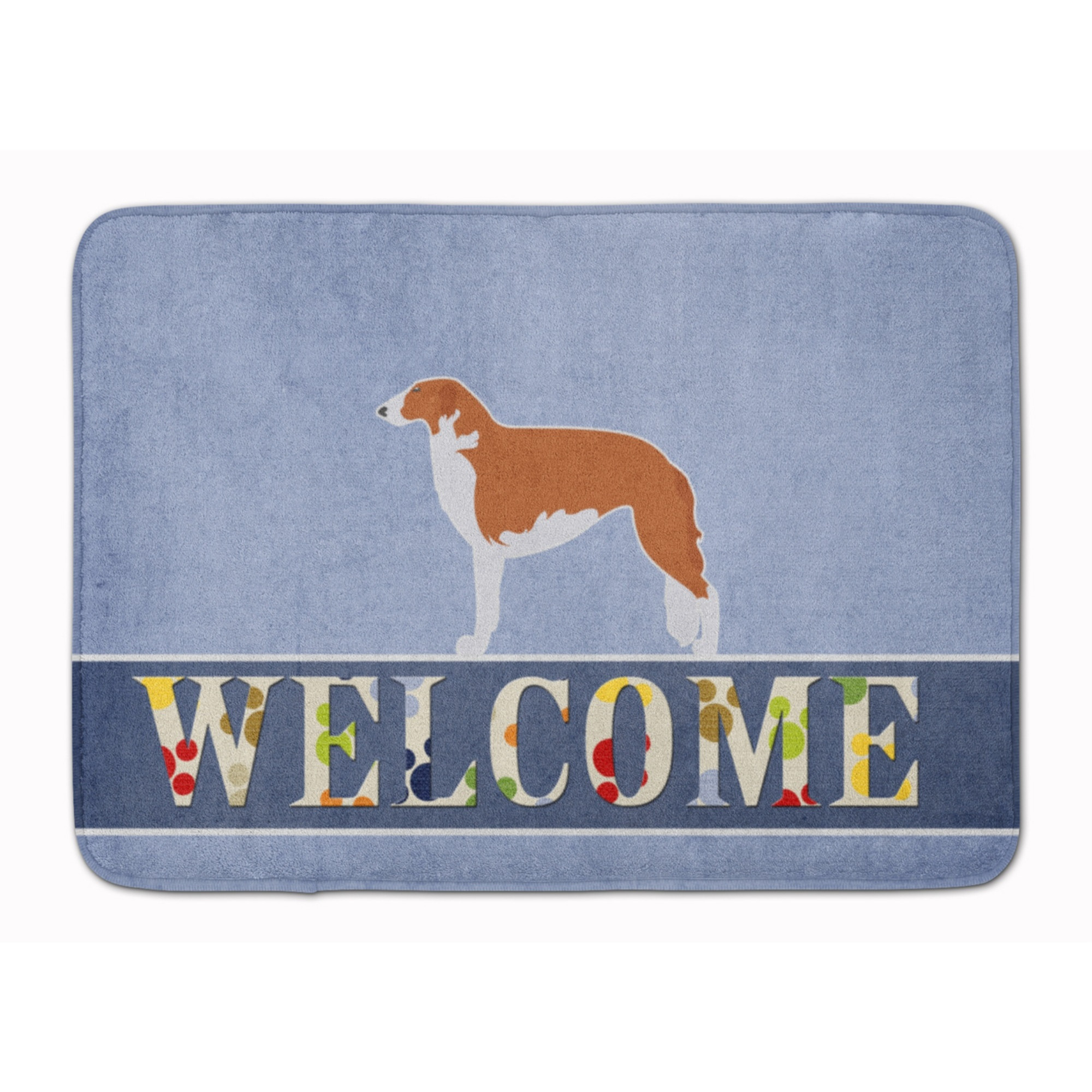 &quotCaroline's Treasures Borzoi Russian Greyhound Welcome Floor Mat, 19 x 27, Multicolor"