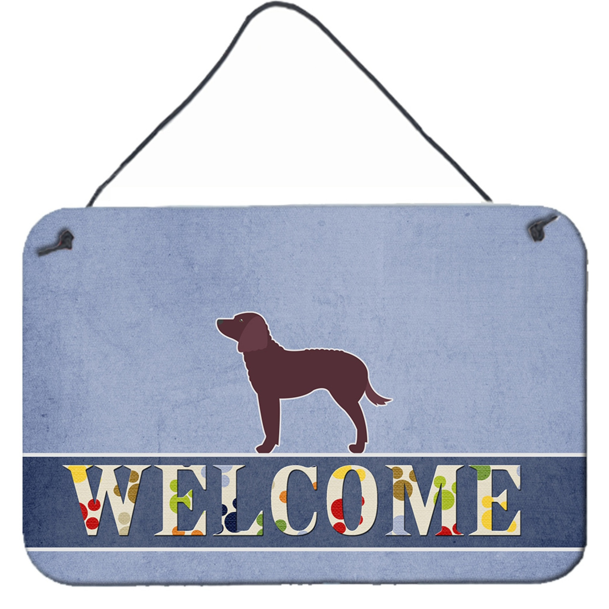 &quotCaroline's Treasures American Water Spaniel Welcome Metal Print, 8 x 12, Multicolor"