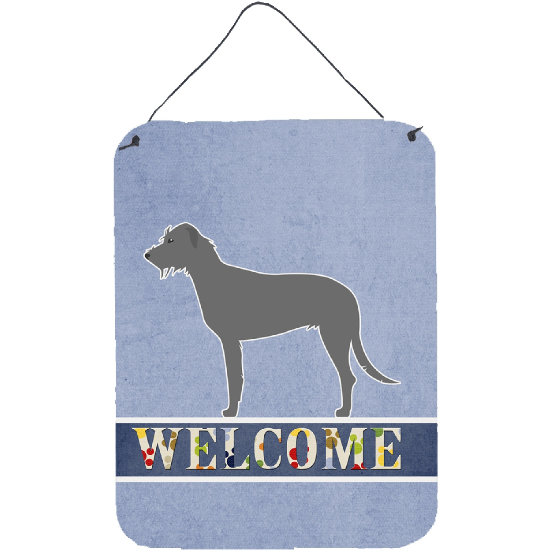 &quotCaroline's Treasures Irish Wolfhound Welcome Metal Print, 16 x 12, Multicolor"