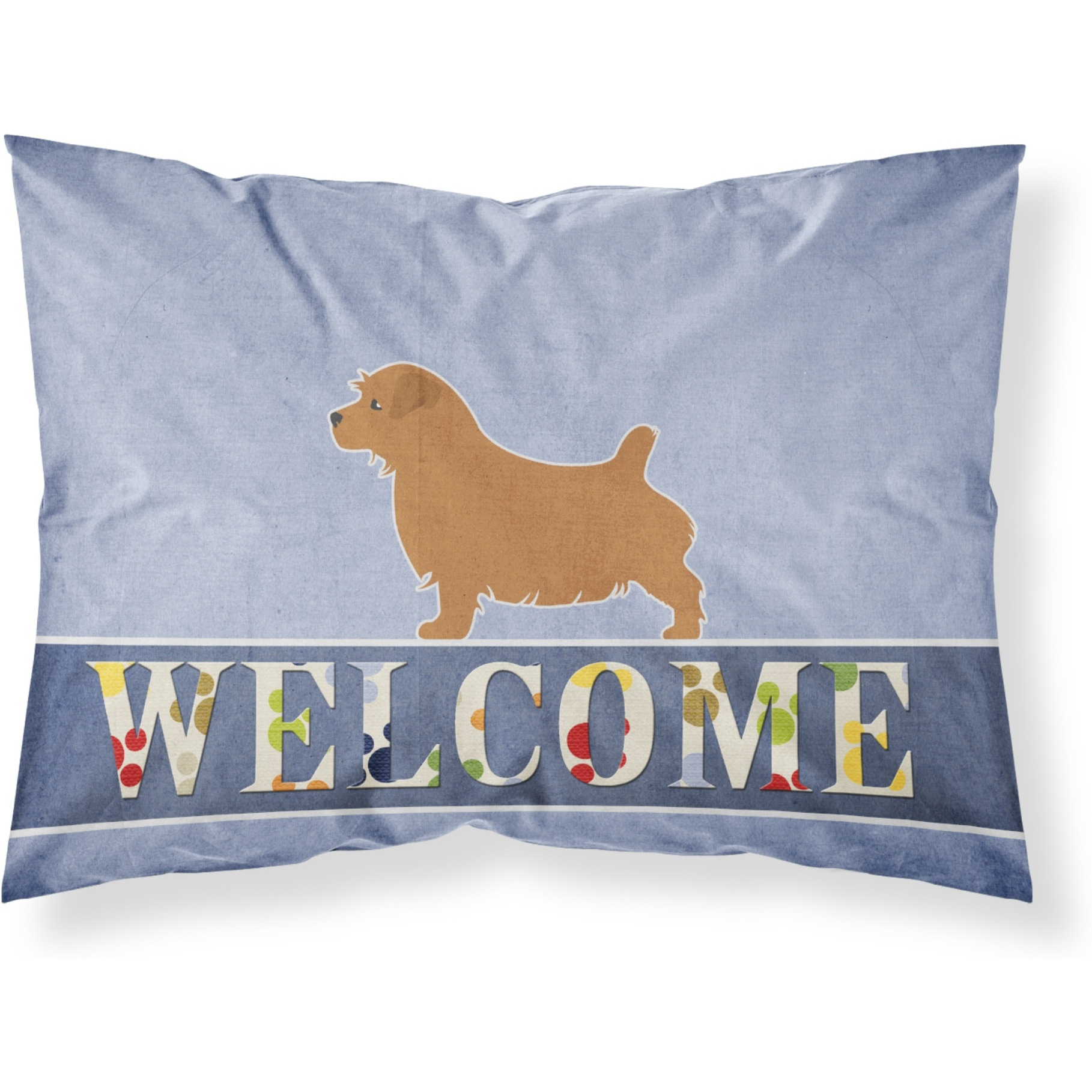 &quotCaroline's Treasures Welcome Norfolk Terrier Pillowcase, Standard"