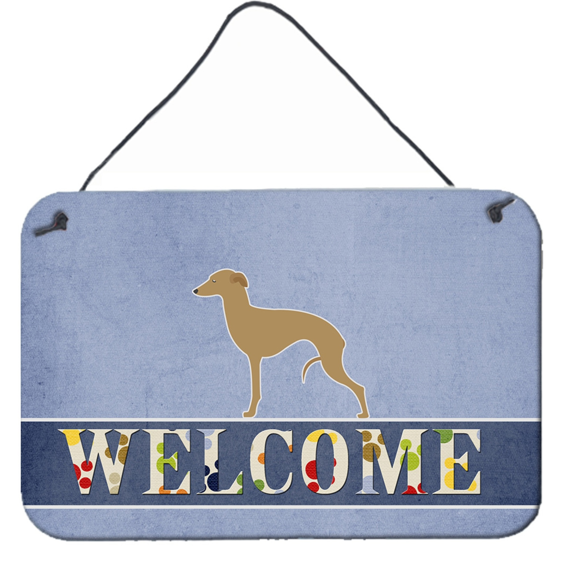 &quotCaroline's Treasures Italian Greyhound Welcome Metal Print, 8 x 12"