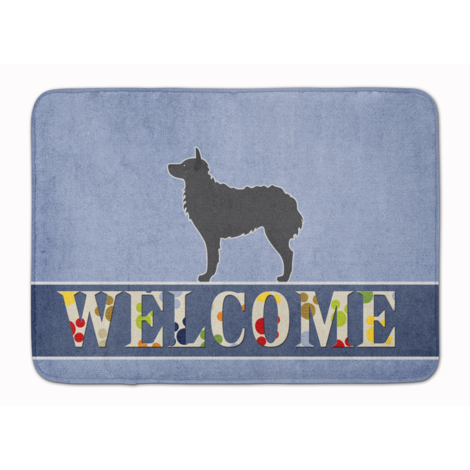 &quotCaroline's Treasures Croatian Sheepdog Welcome Floor Mat, 19 x 27, Multicolor"