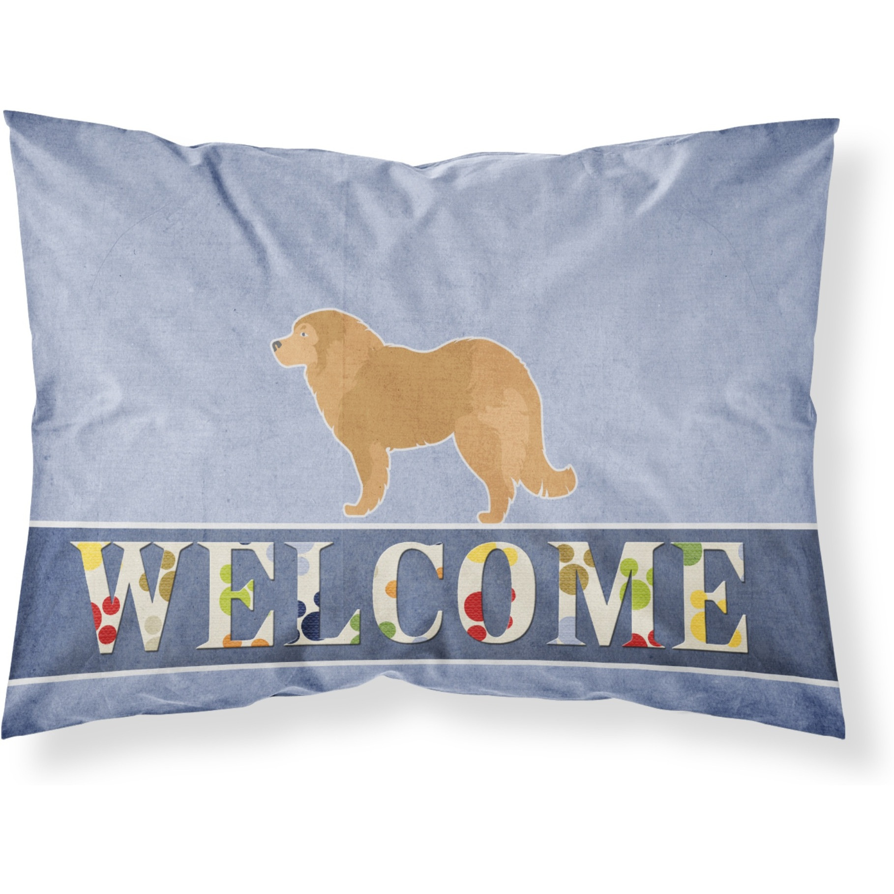 &quotCaroline's Treasures Caucasian Shepherd Dog Welcome Pillowcase, Standard, Multicolor"