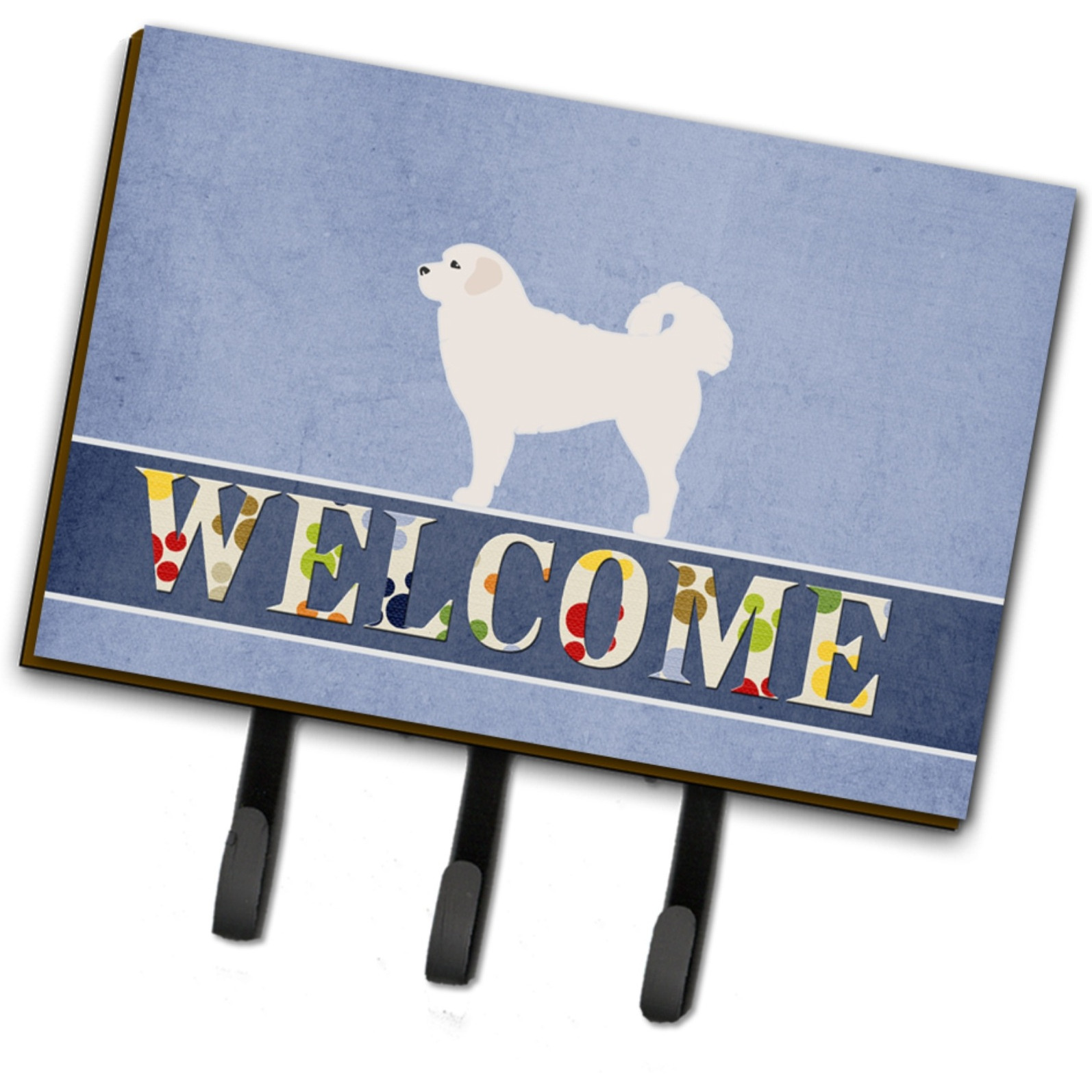 &quotCaroline's Treasures Polish Tatra Sheepdog Welcome Wall Hook, Triple"