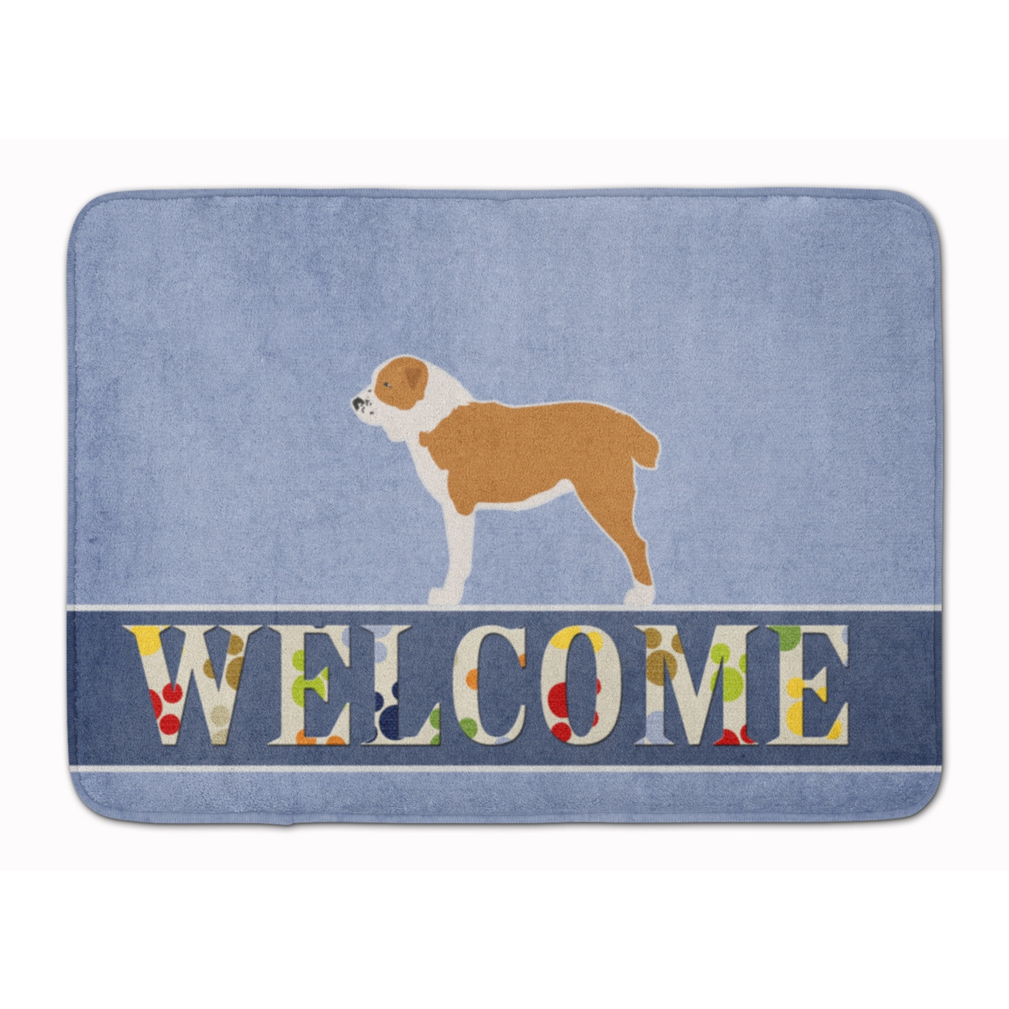&quotCaroline's Treasures Central Asian Shepherd Dog Welcome Floor Mat, 19 x 27, Multicolor"