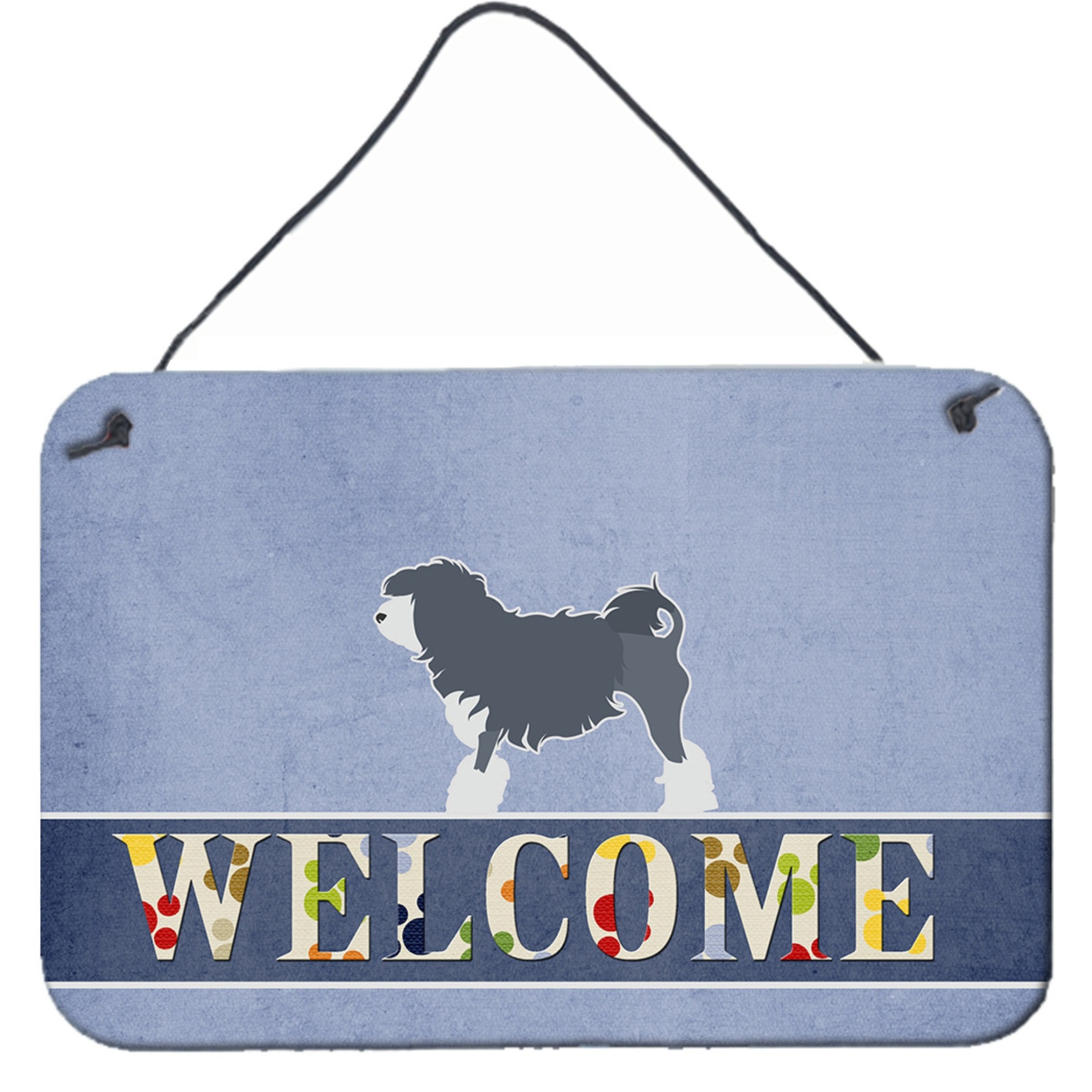 &quotCaroline's Treasures Lowchen Welcome Metal Print, 8 x 12, Multicolor"