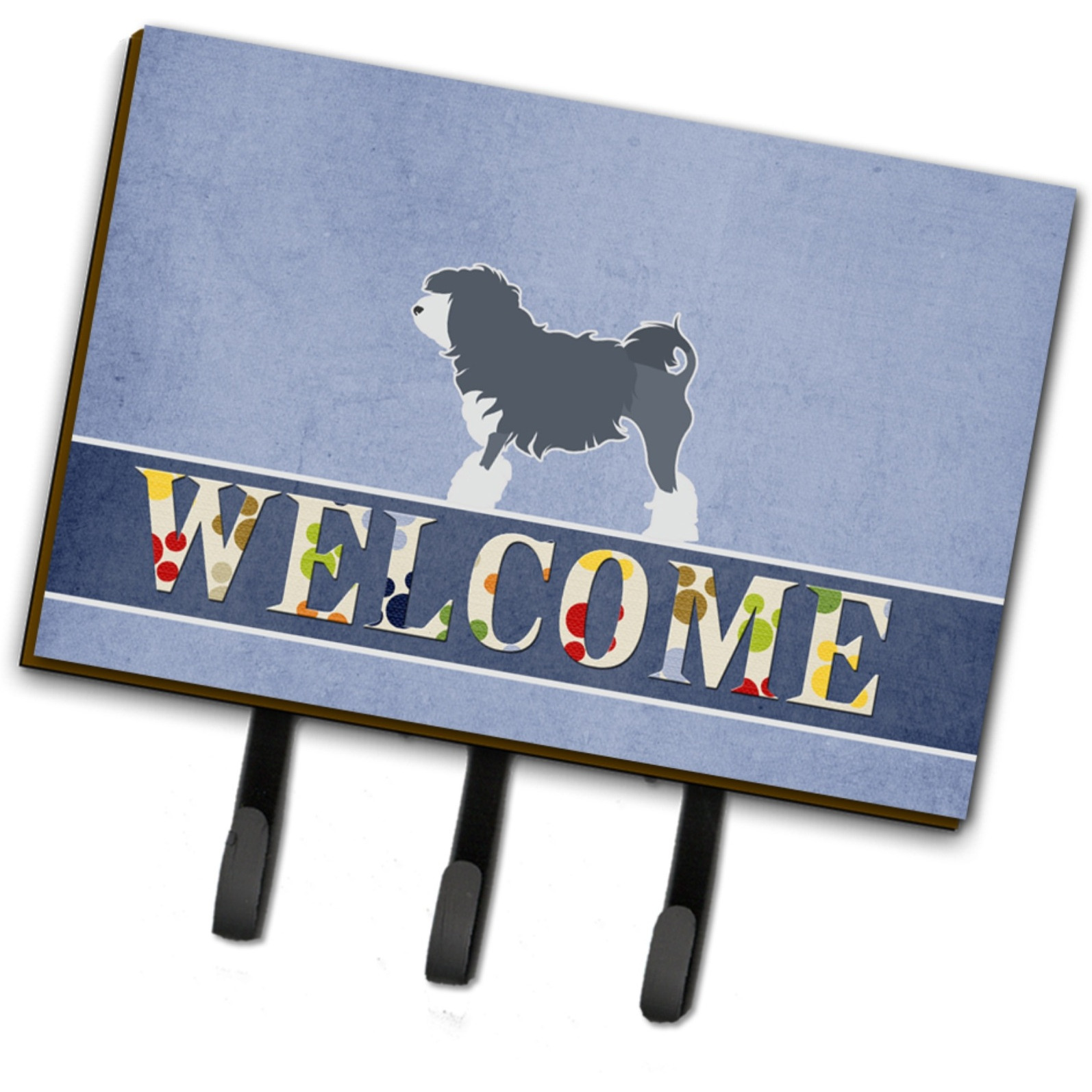 &quotCaroline's Treasures Lowchen Welcome Wall Hook, Triple"