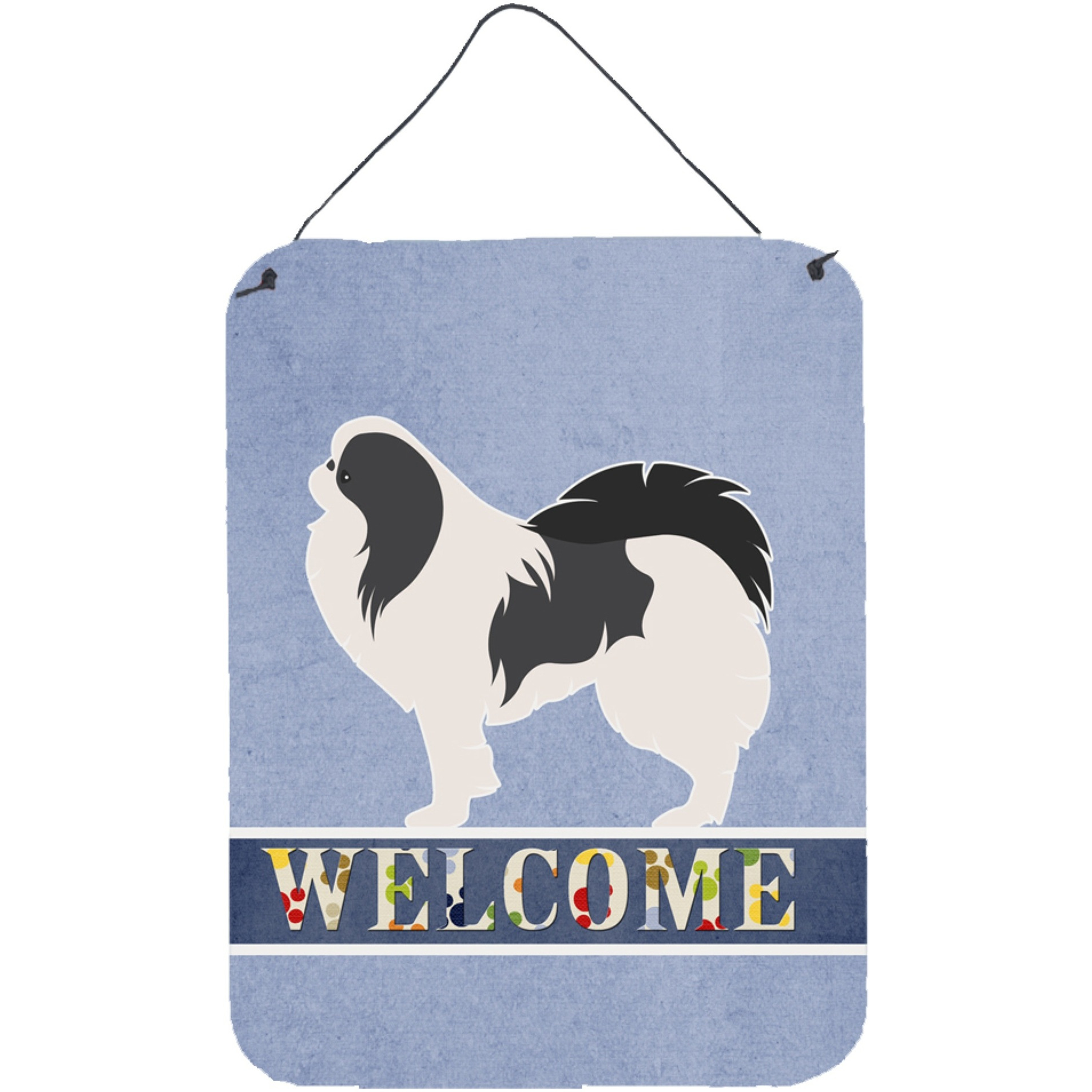 &quotCaroline's Treasures Japanese Chin Welcome Metal Print, 16 x 12, Multicolor"