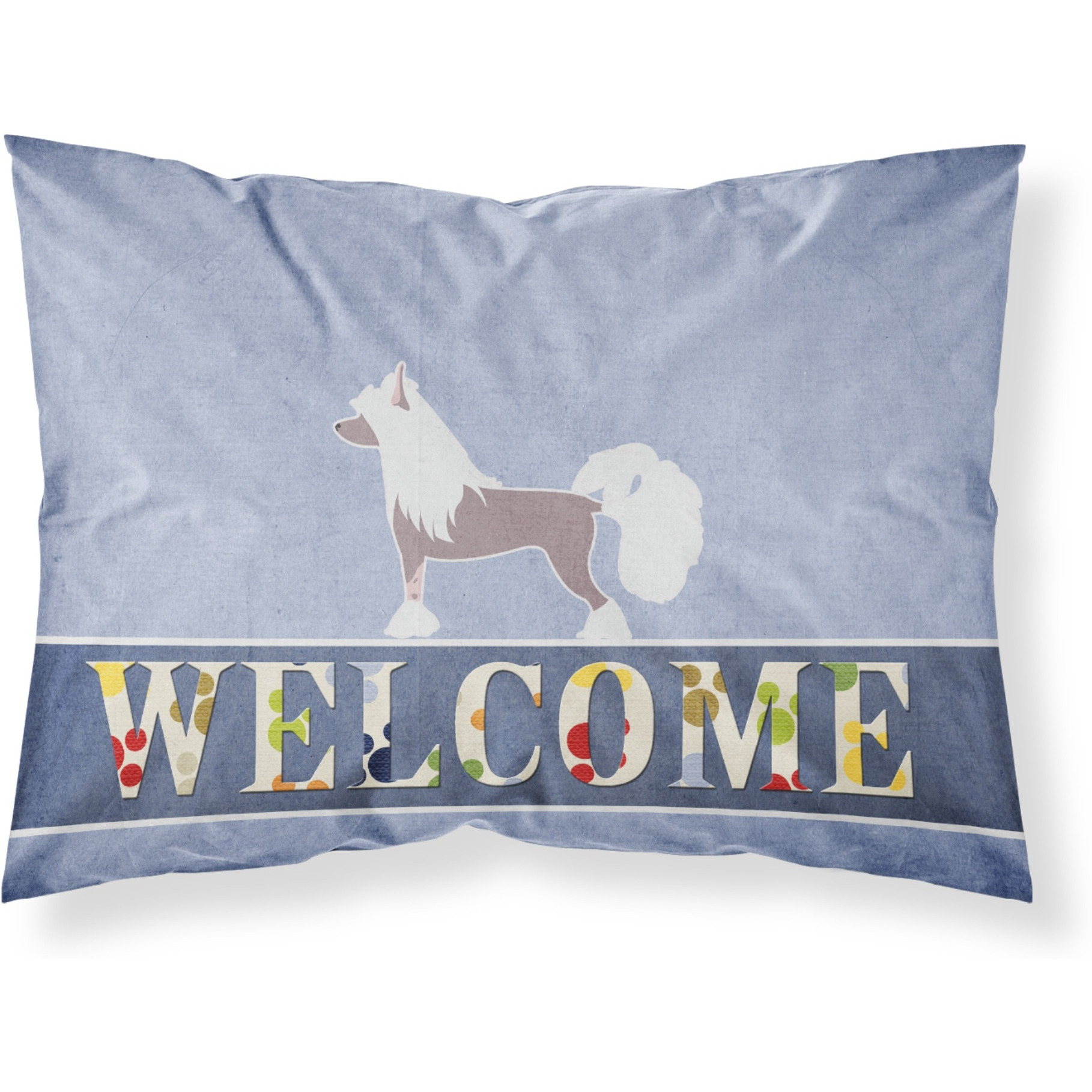 &quotCaroline's Treasures Chinese Crested Welcome Pillowcase, Standard,"