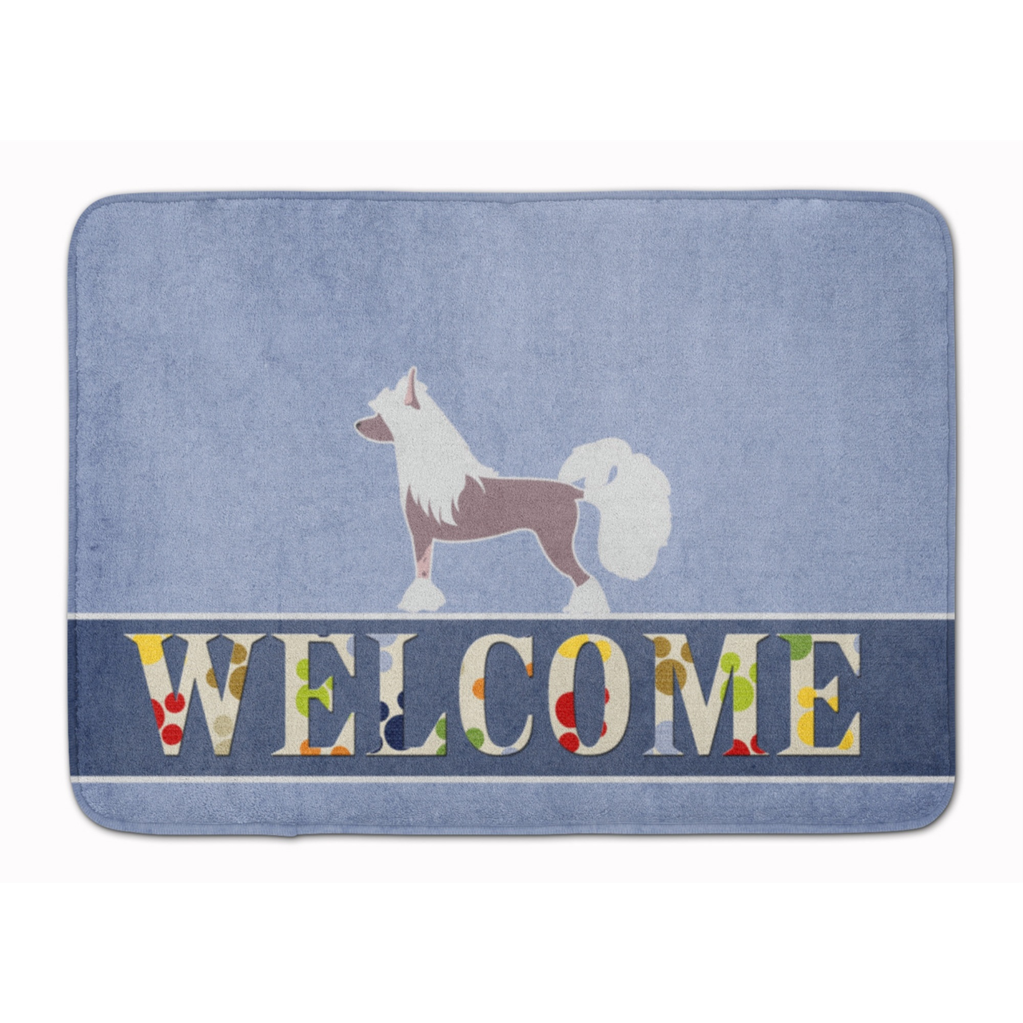 &quotCaroline's Treasures Chinese Crested Welcome Floor Mat, 19 x 27, Multicolor"