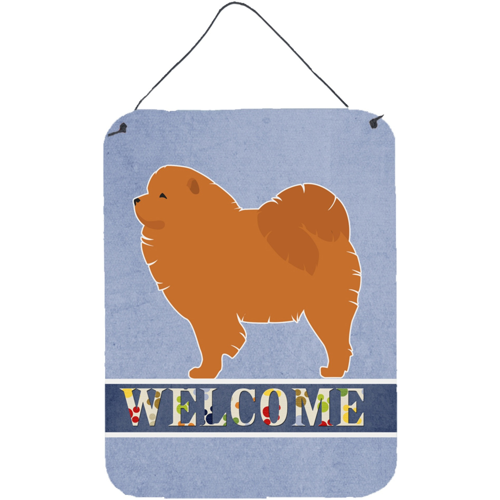 &quotCaroline's Treasures Chow Welcome Metal Print, 16 x 12, Multicolor"
