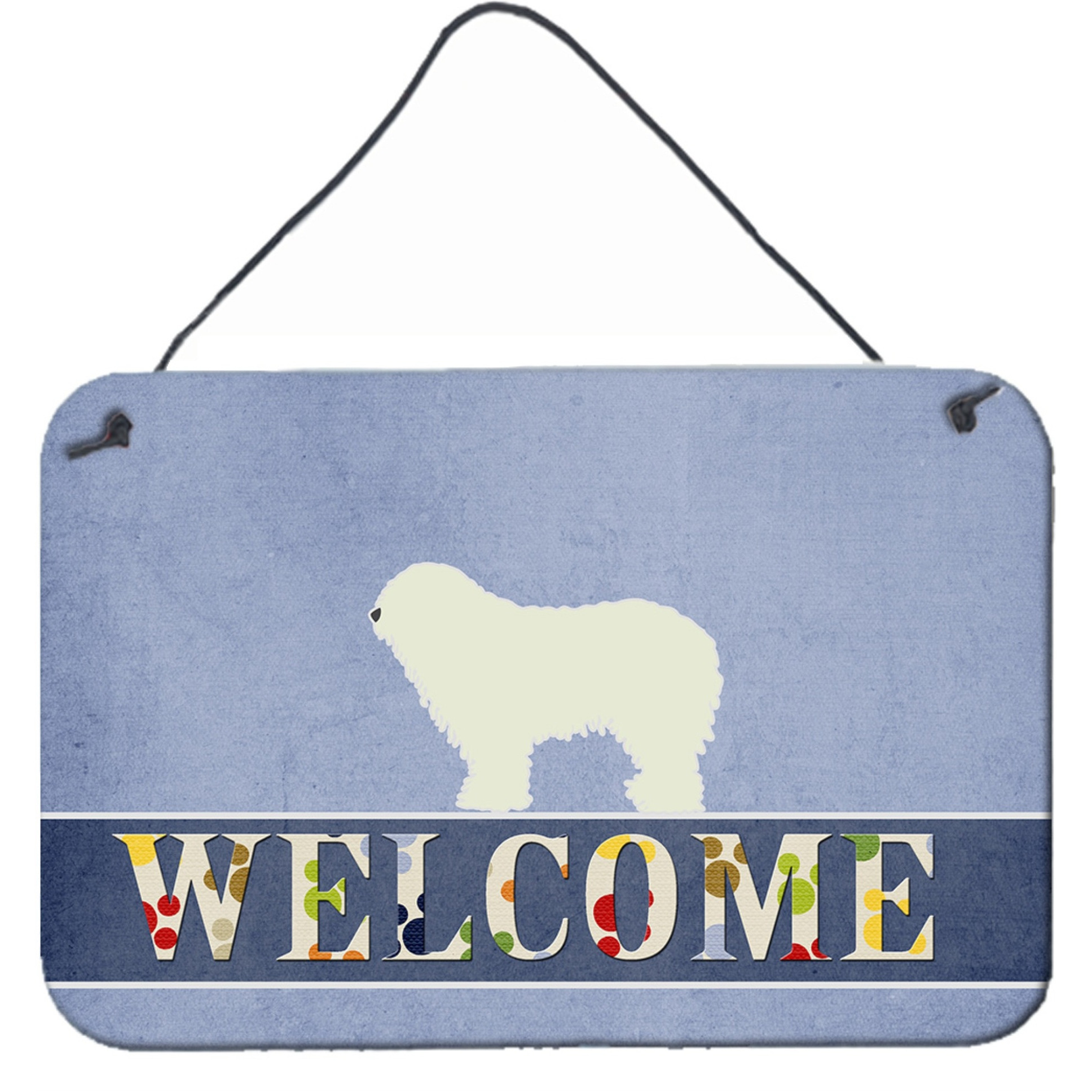 &quotCaroline's Treasures Komondor Welcome Metal Print, 8 x 12, Multicolor"