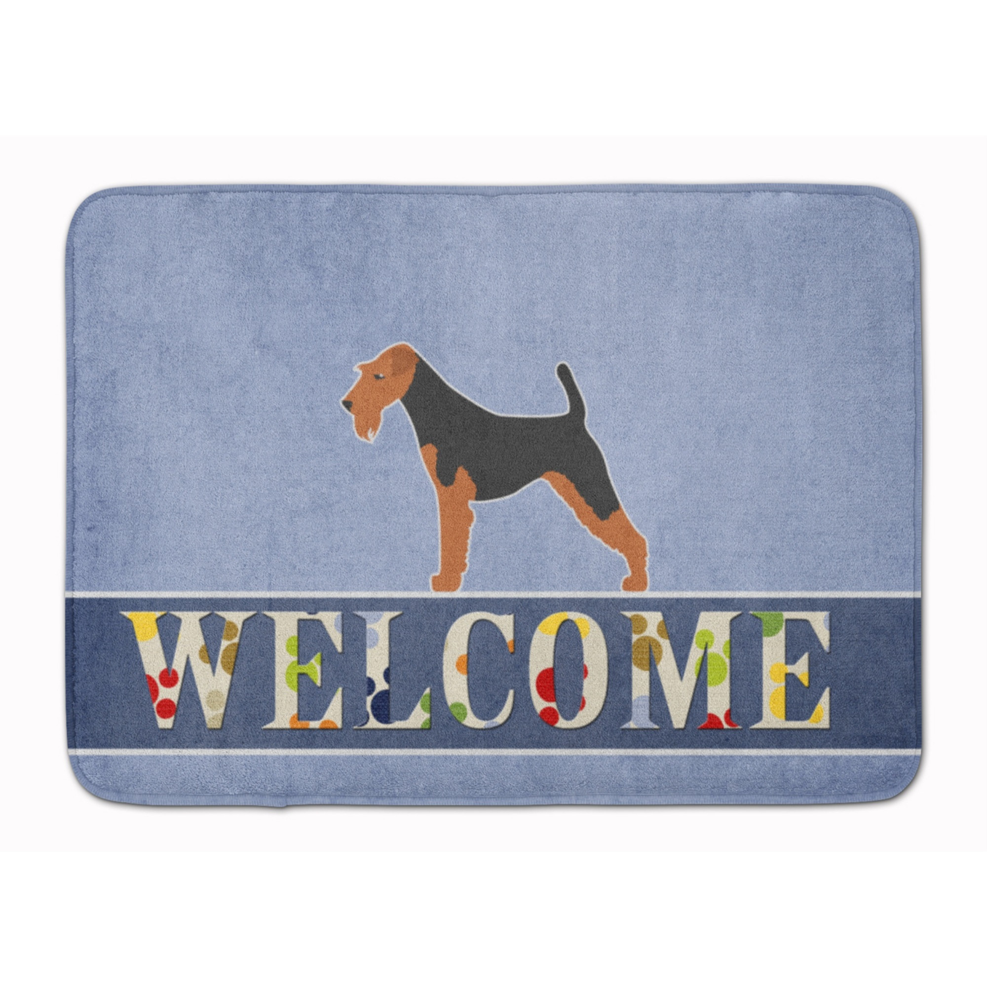 &quotCaroline's Treasures Airedale Terrier Welcome Floor Mat, 19 x 27, Multicolor"