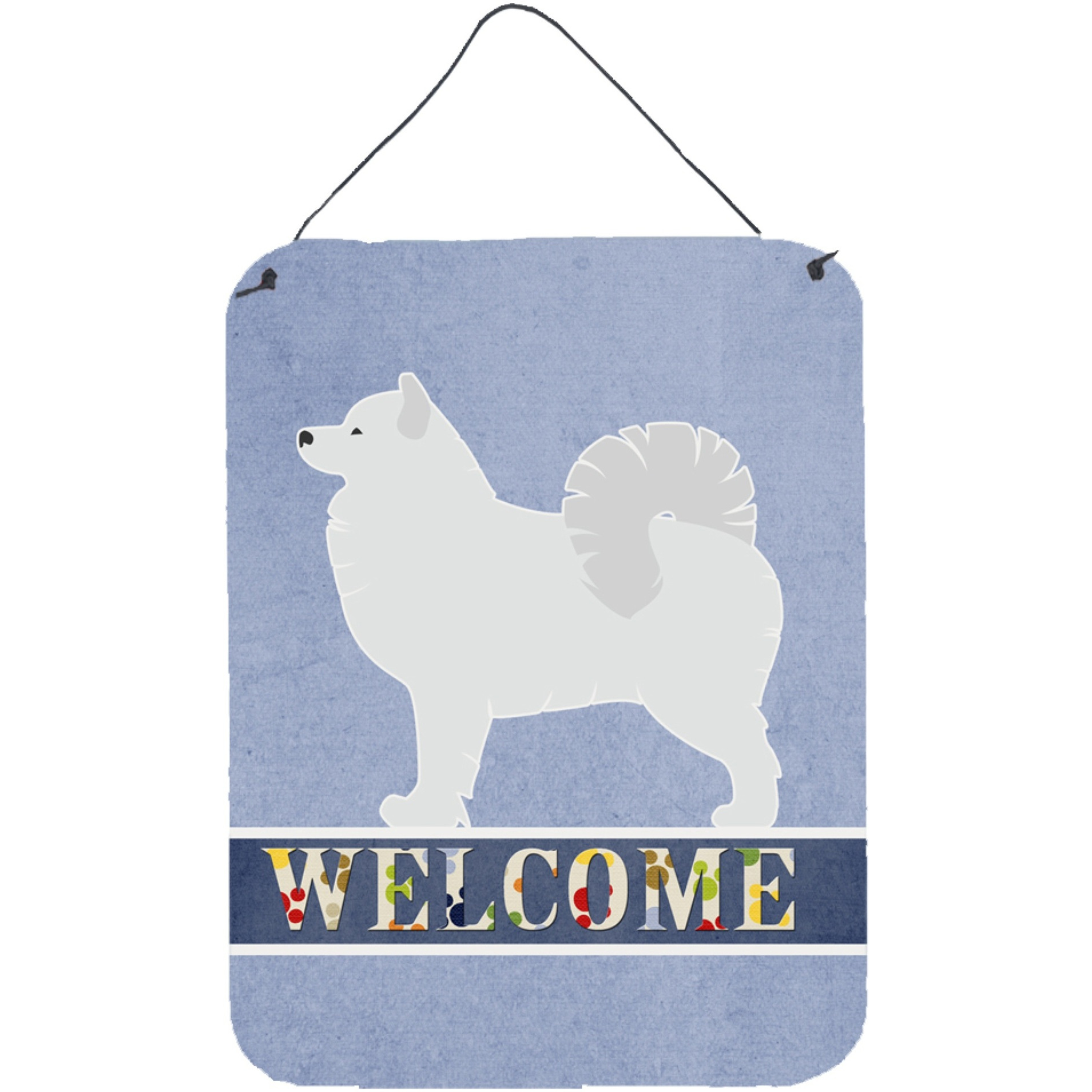 &quotCaroline's Treasures Samoyed Welcome Metal Print, 16 x 12, Multicolor"
