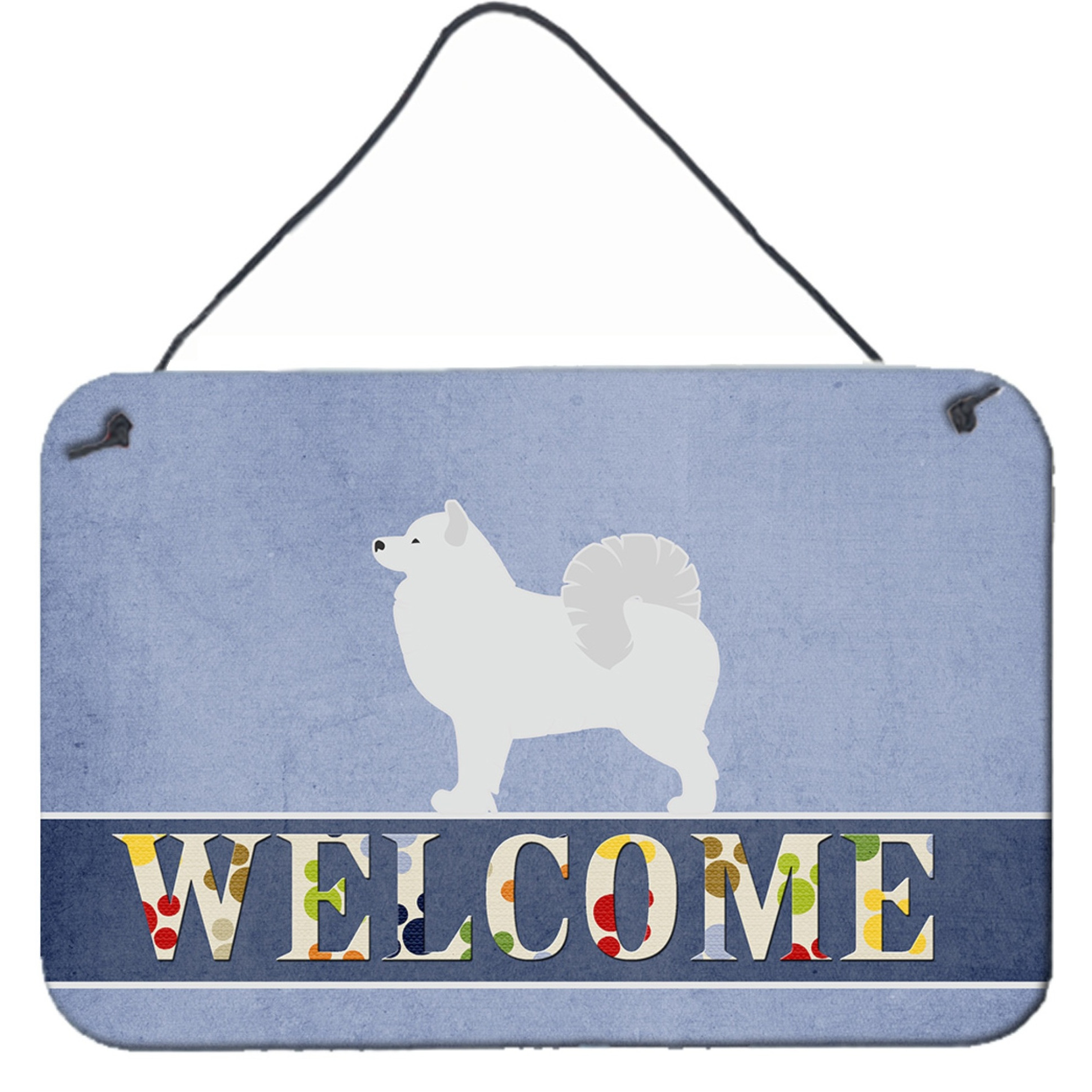 &quotCaroline's Treasures Samoyed Welcome Metal Print, 8 x 12"