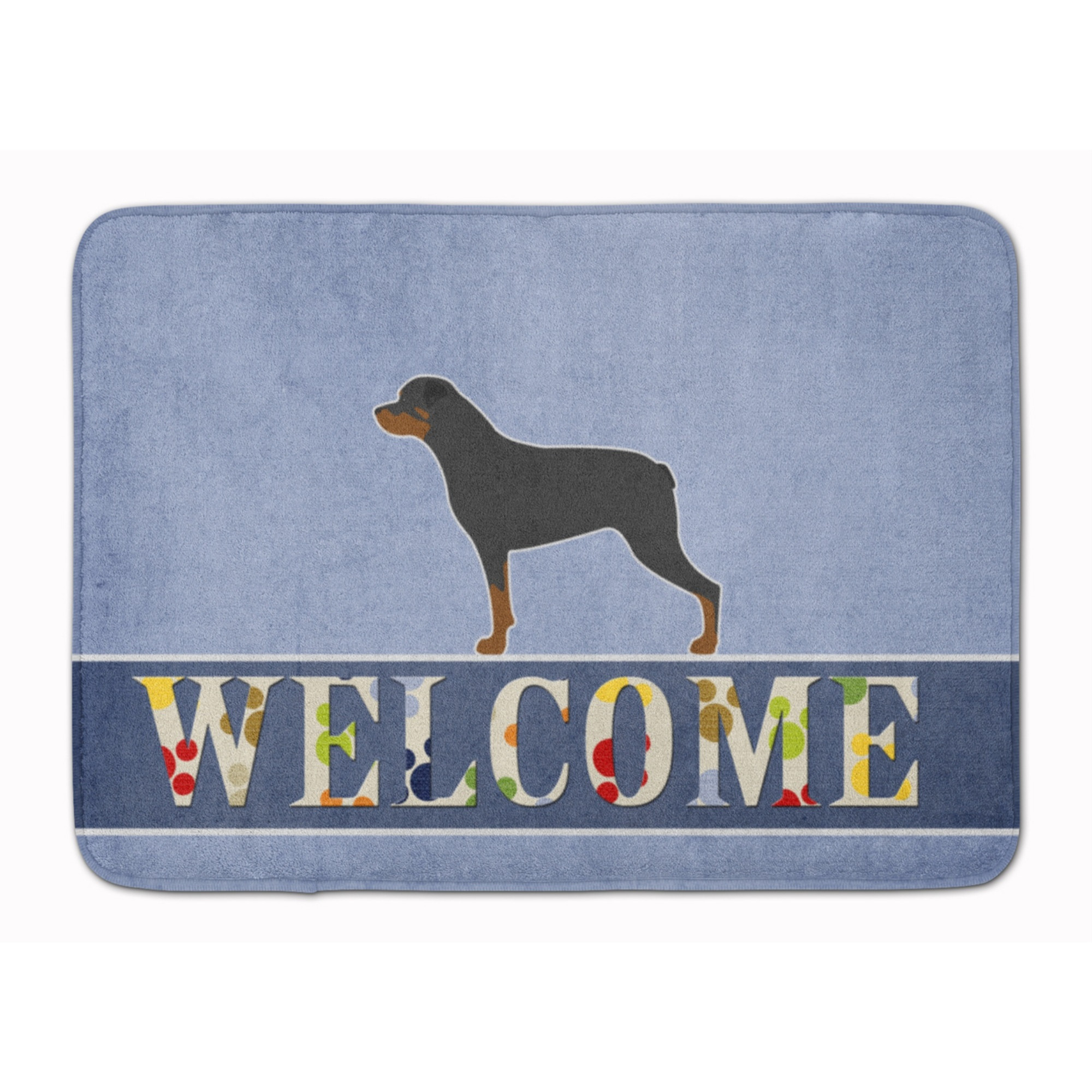 &quotCaroline's Treasures Rottweiler Welcome Floor Mat, 19 x 27, Multicolor"