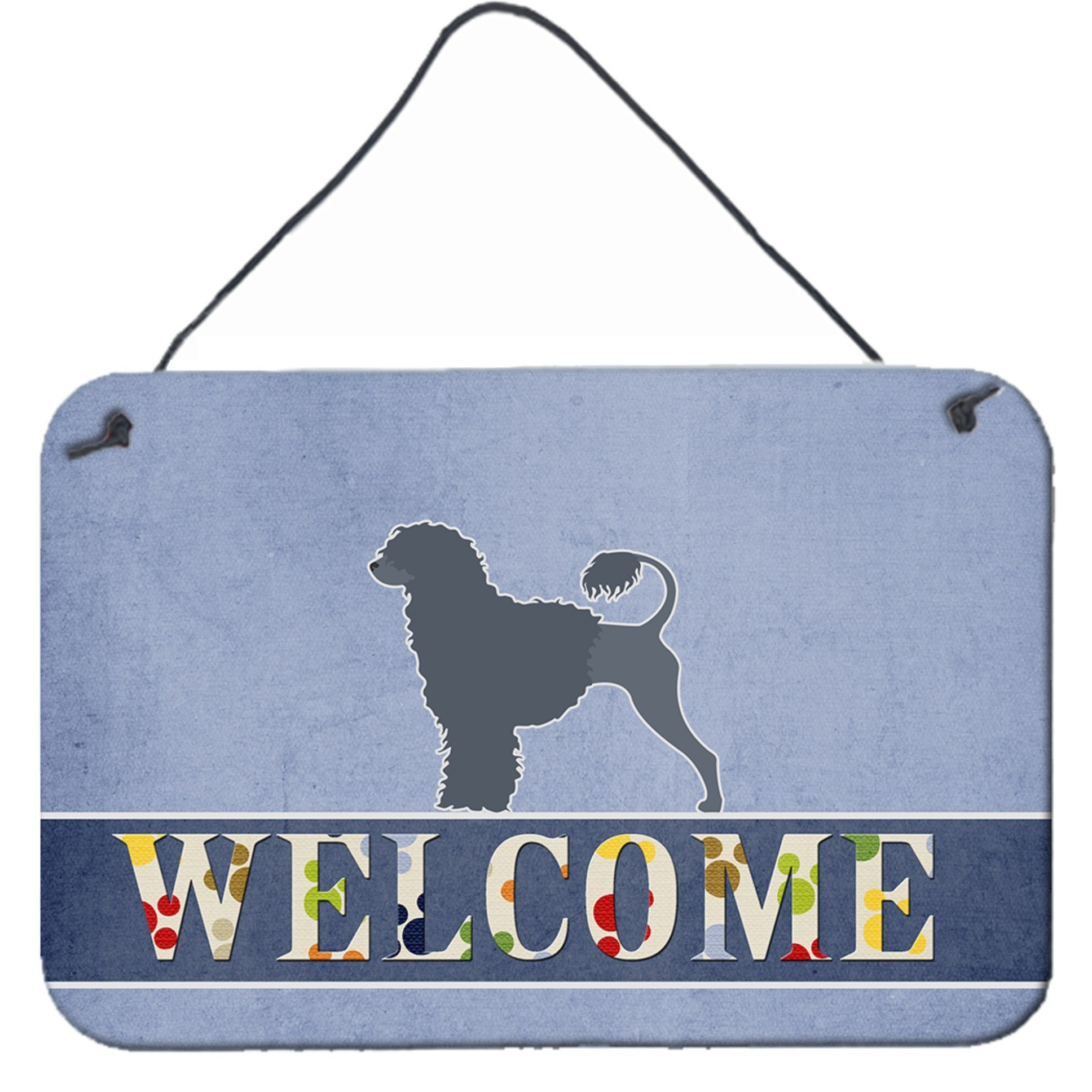 &quotCaroline's Treasures Portuguese Water Dog Welcome Metal Print, 8 x 12"