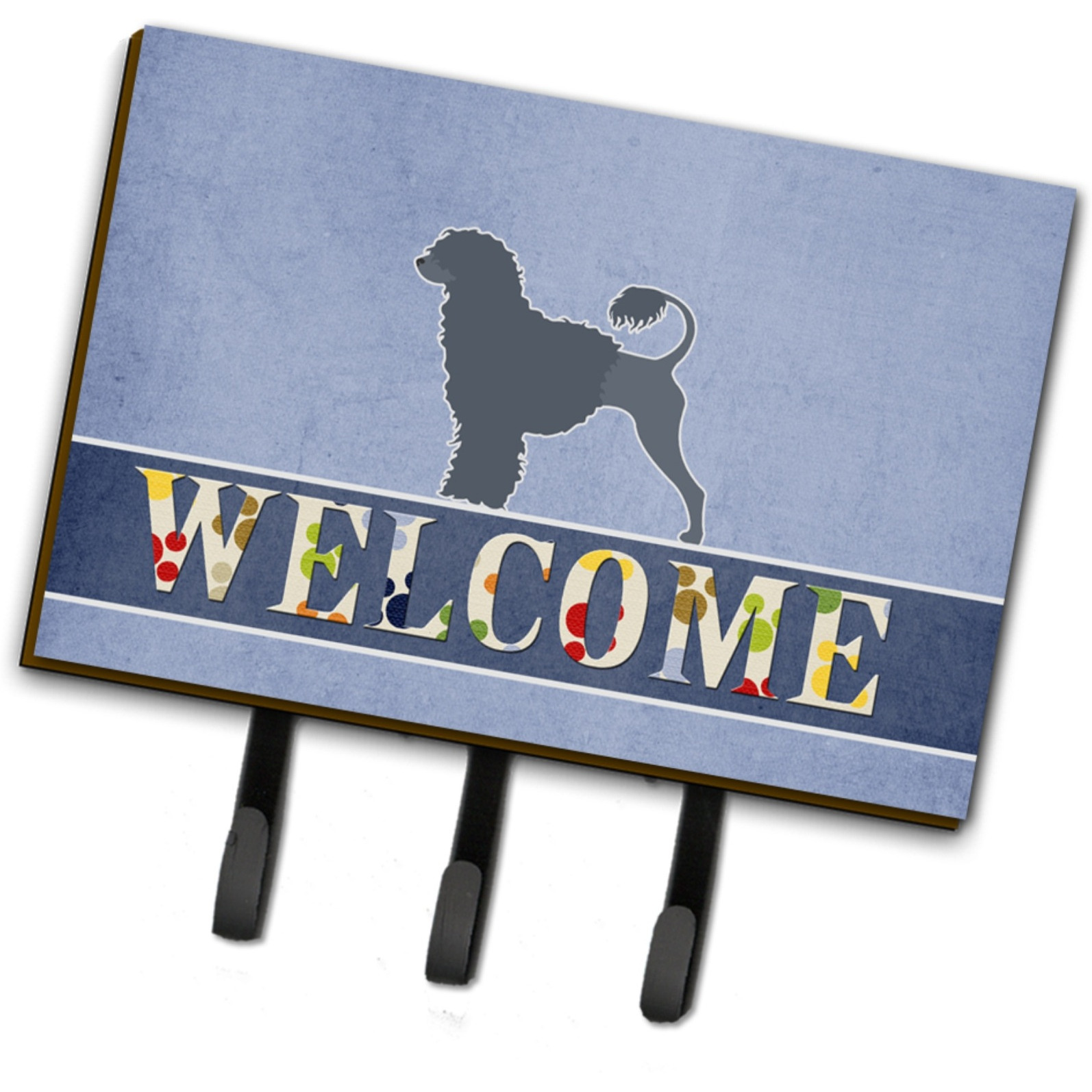 &quotCaroline's Treasures Portuguese Water Dog Welcome Wall Hook, Triple"