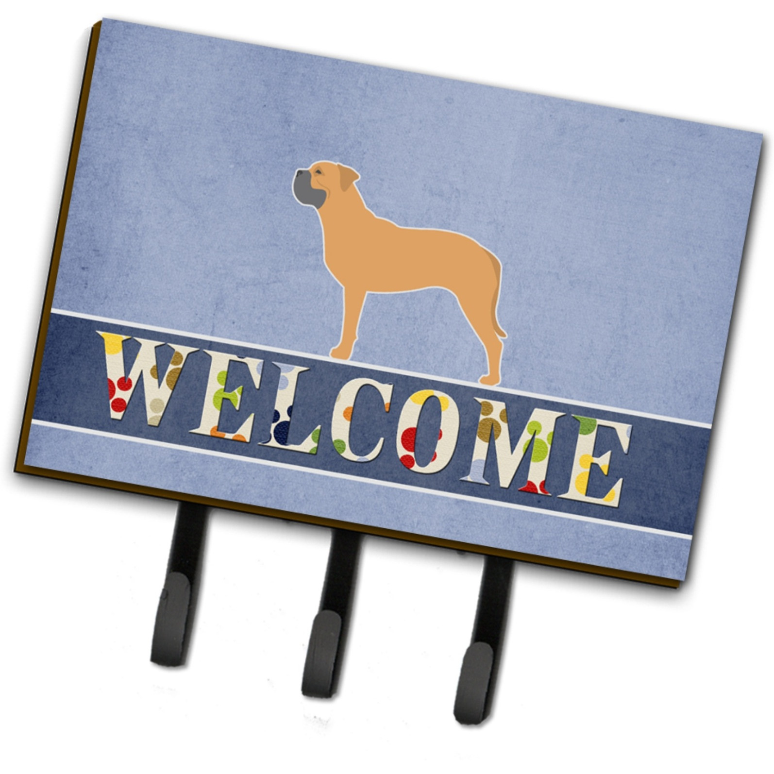 &quotCaroline's Treasures Bullmastiff Welcome Wall Hook, Triple"