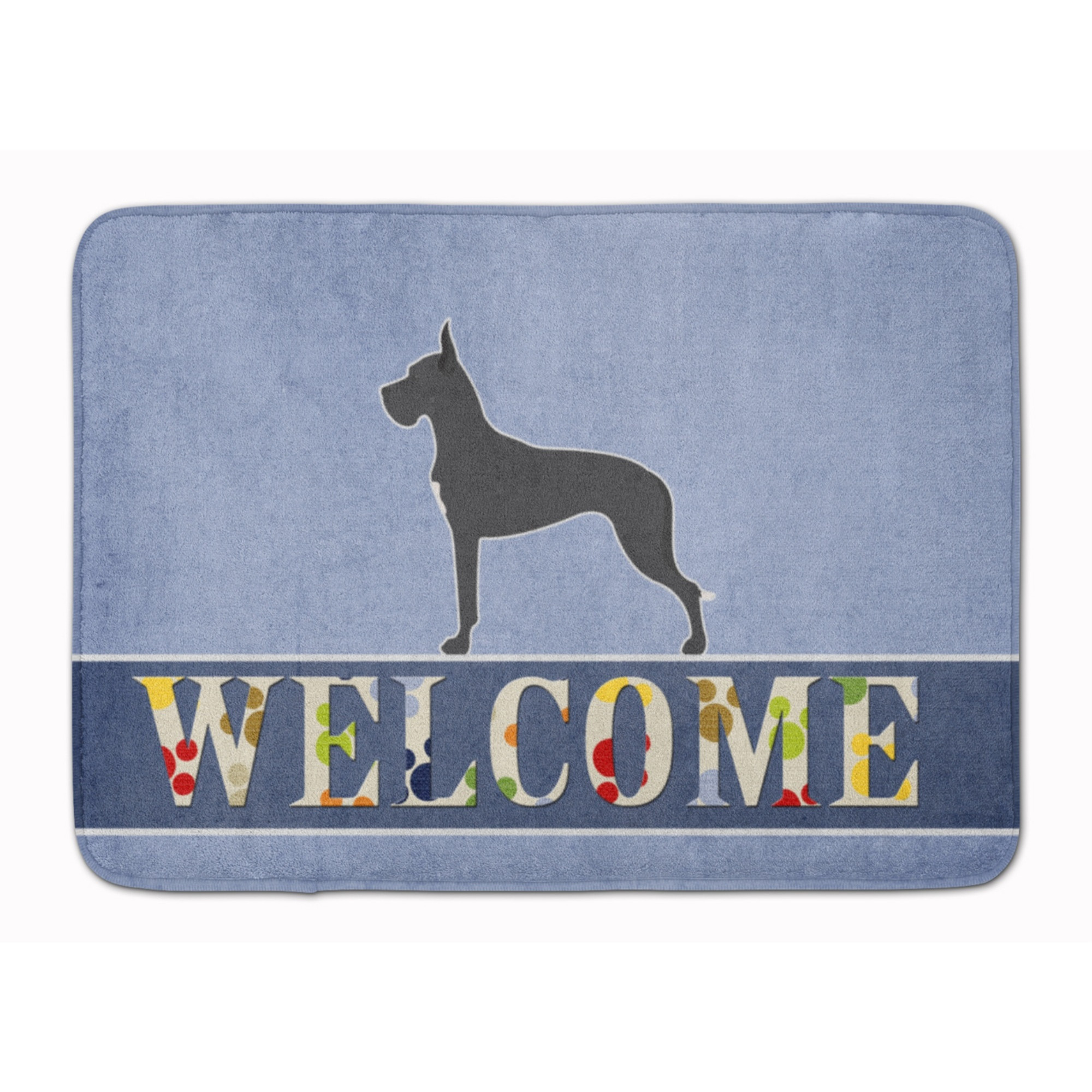 &quotCaroline's Treasures Dane Welcome Floor Mat, 19 x 27, Multicolor"