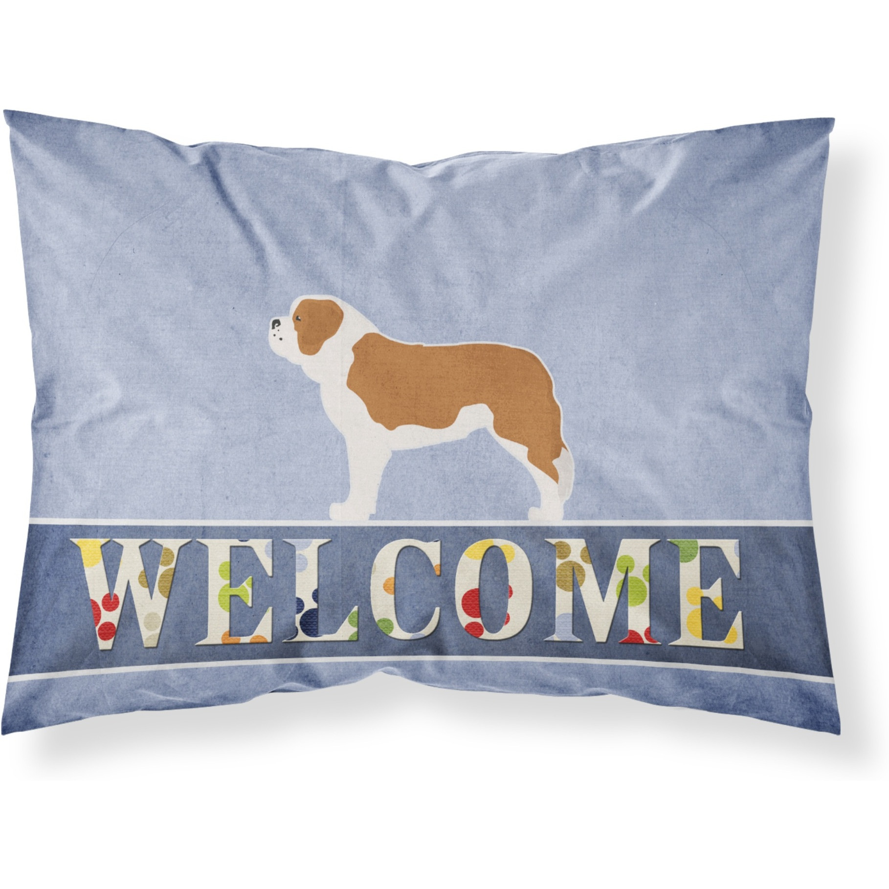 &quotCaroline's Treasures Saint Bernard Welcome Pillowcase, Standard,"