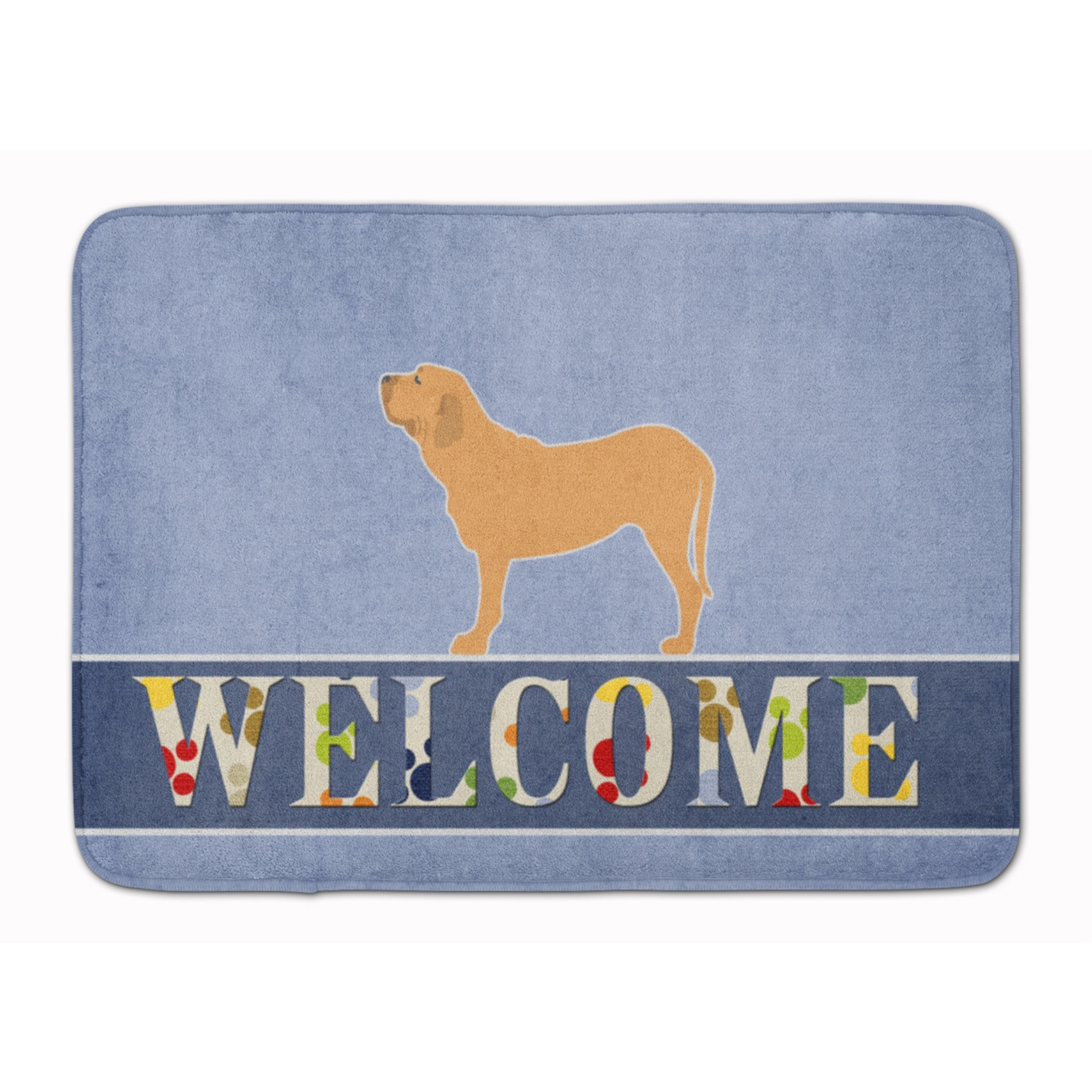 &quotCaroline's Treasures Fila Brasileiro Welcome Floor Mat, 19 x 27, Multicolor"