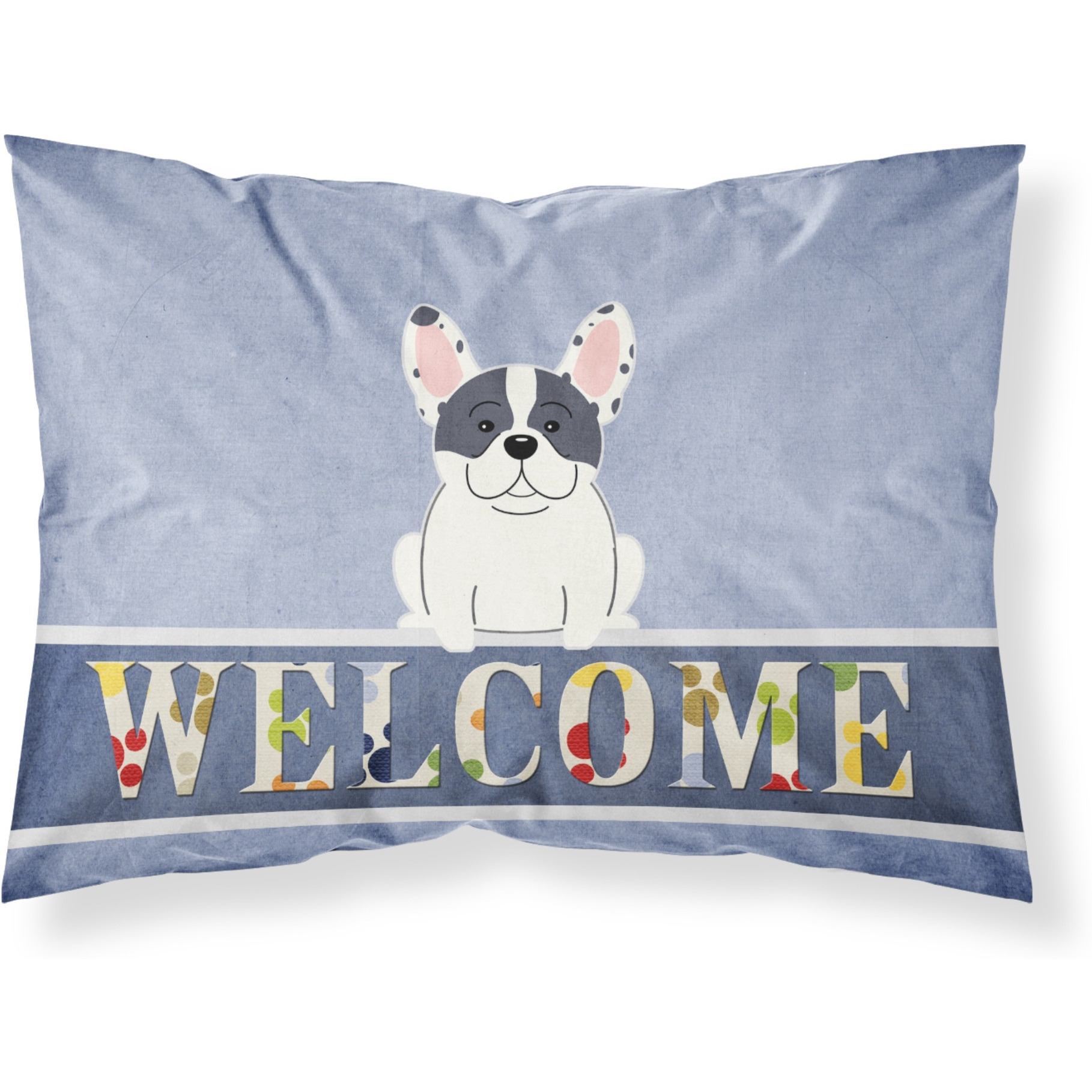 &quotCaroline's Treasures French Bulldog Piebald Welcome Pillowcase, Standard,"