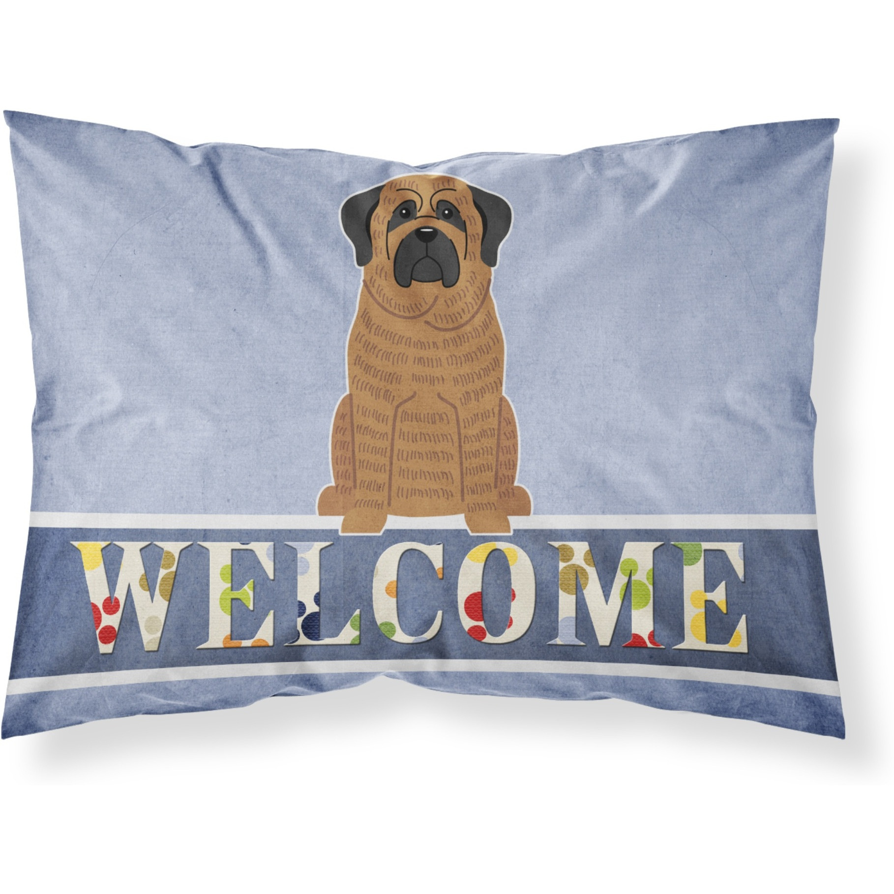 &quotCaroline's Treasures Mastiff Brindle Welcome Pillowcase, Standard,"
