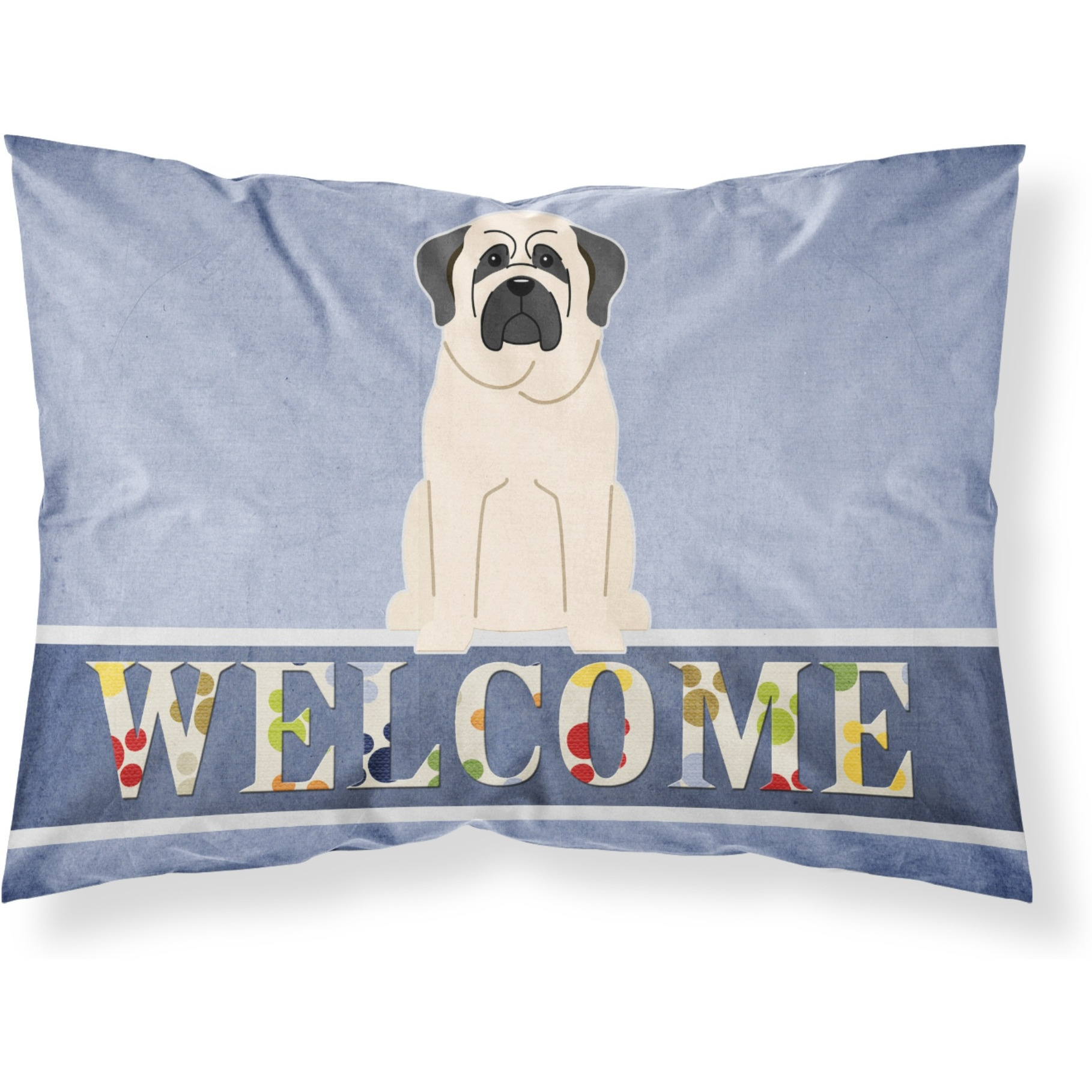 &quotCaroline's Treasures Mastiff White Welcome Pillowcase, Standard,"