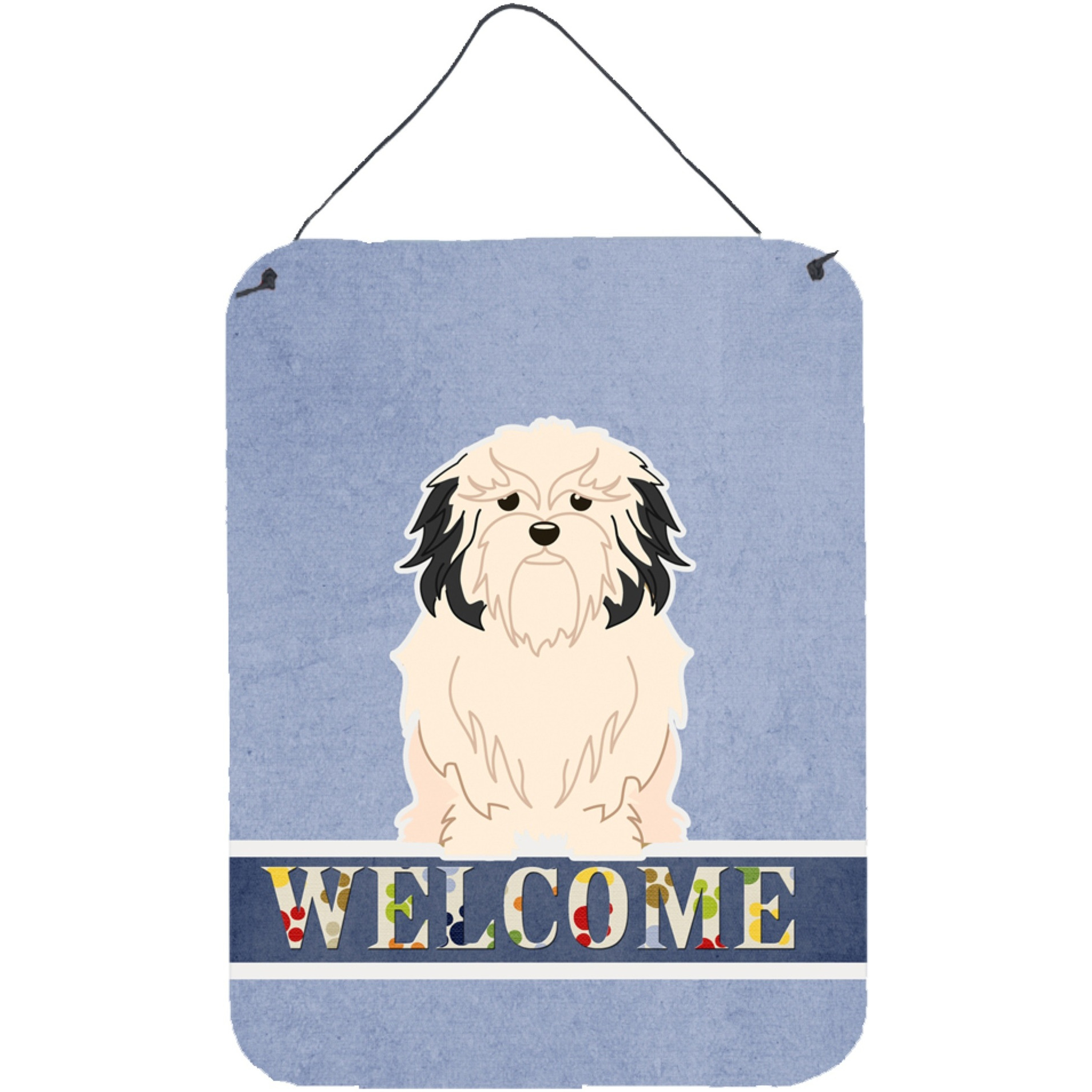 &quotCaroline's Treasures Lowchen Welcome Metal Print, 16 x 12, Multicolor"