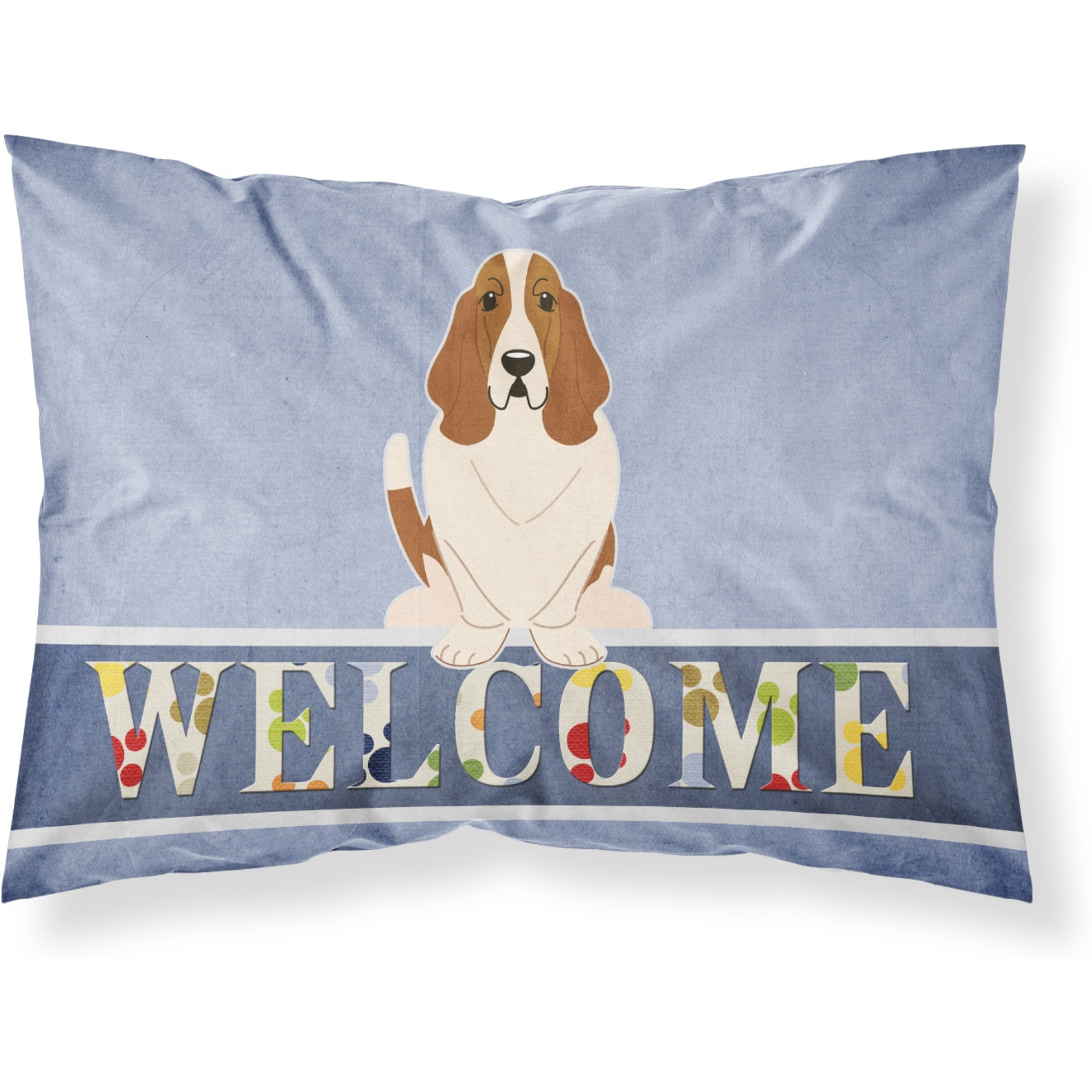 &quotCaroline's Treasures Basset Hound Welcome Pillowcase, Standard,"