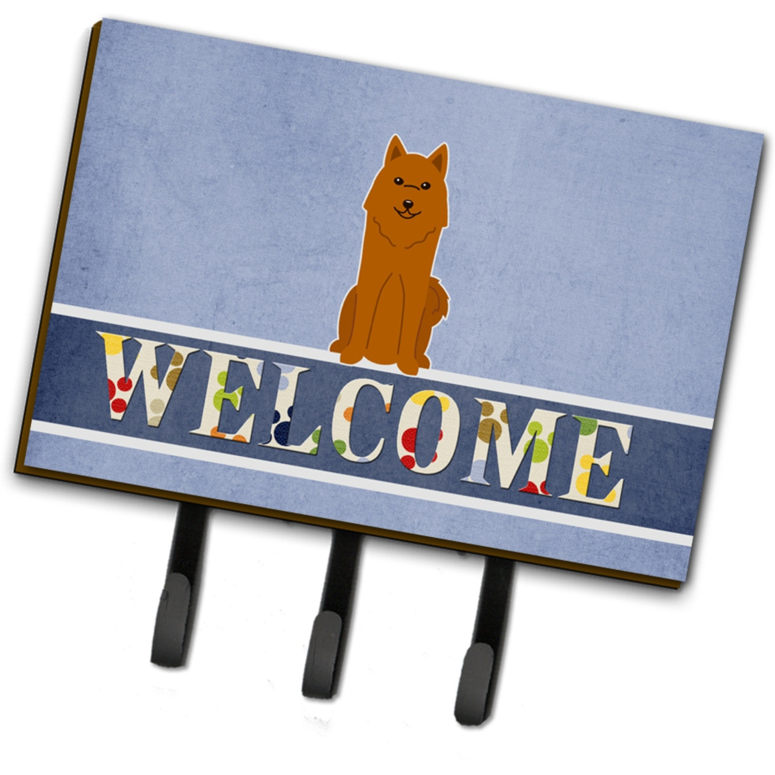 &quotCaroline's Treasures Welcome Karelian Bear Dog Wall Hook, Triple"