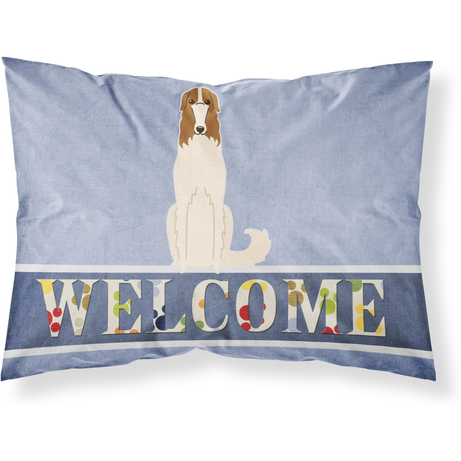 &quotCaroline's Treasures Borzoi Welcome Pillowcase, Standard,"