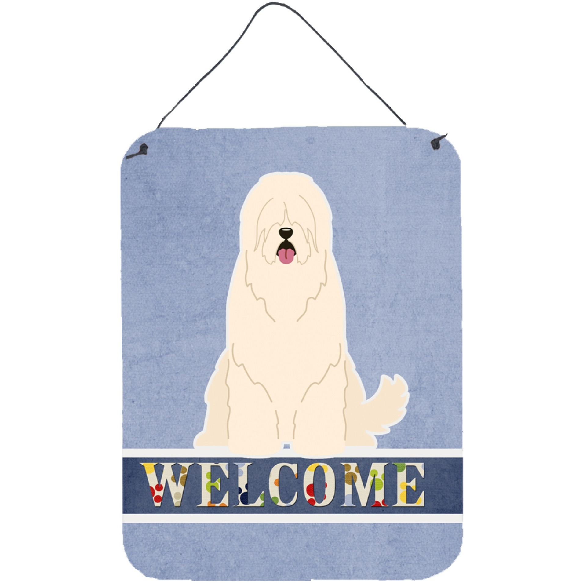 &quotCaroline's Treasures South Russian Sheepdog Welcome Metal Print, 16 x 12, Multicolor"