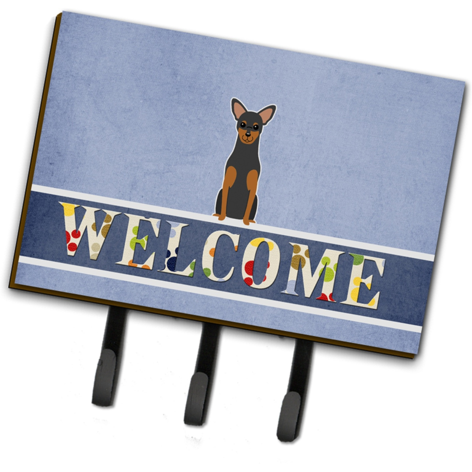 &quotCaroline's Treasures Welcome Manchester Terrier Wall Hook, Triple"