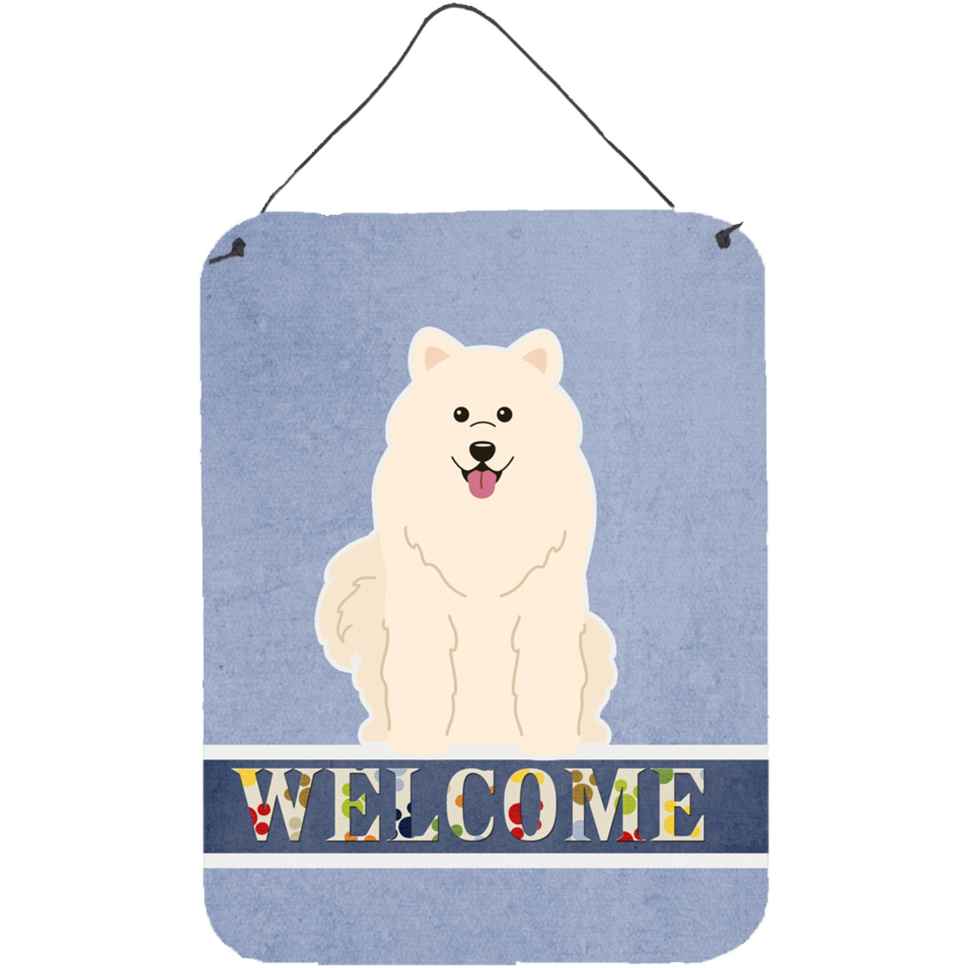 &quotCaroline's Treasures Samoyed Welcome Metal Print, 16 x 12, Multicolor"