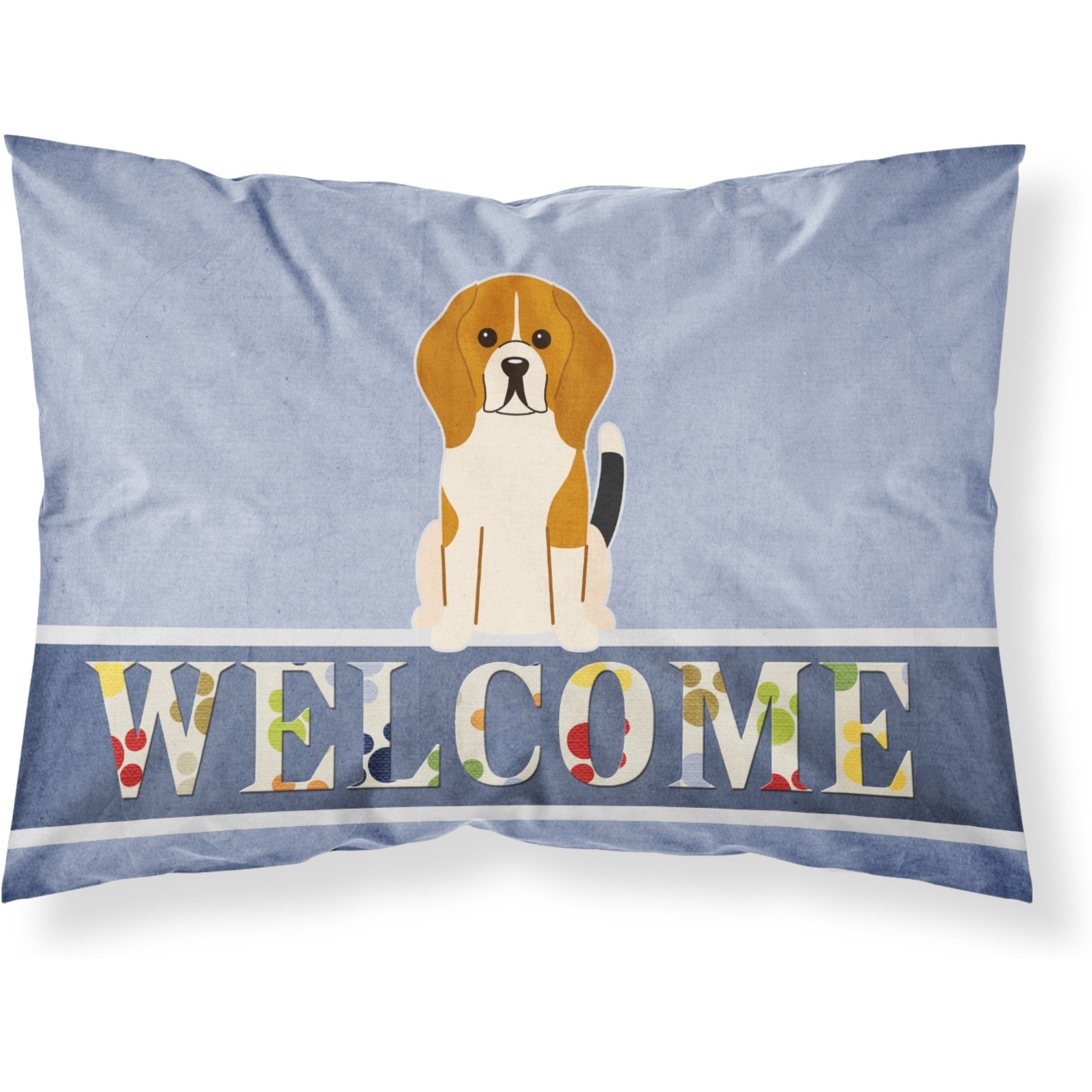 &quotCaroline's Treasures Welcome Beagle Tricolor Pillowcase, Standard"