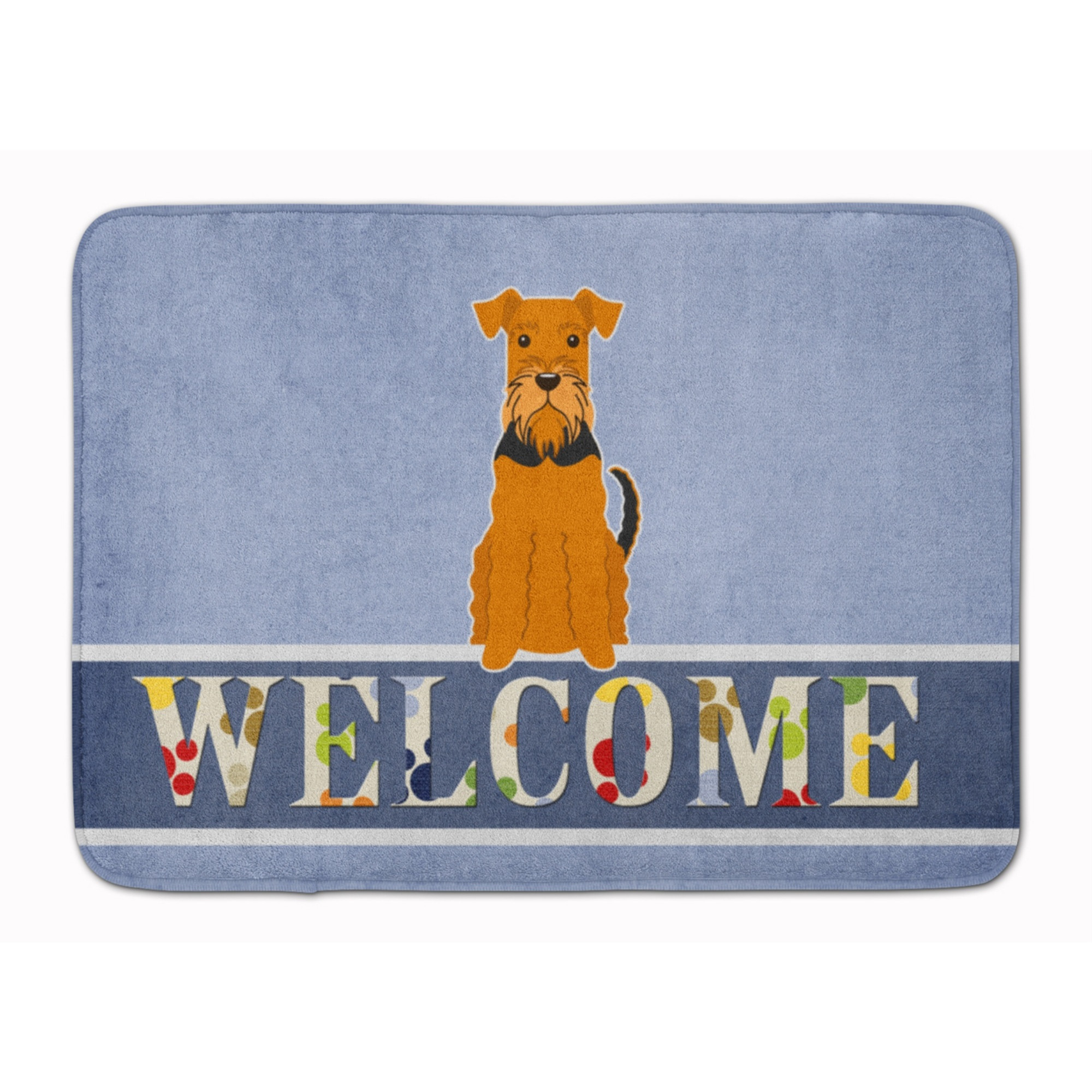 &quotCaroline's Treasures Airedale Welcome Floor Mat, 19 x 27, Multicolor"