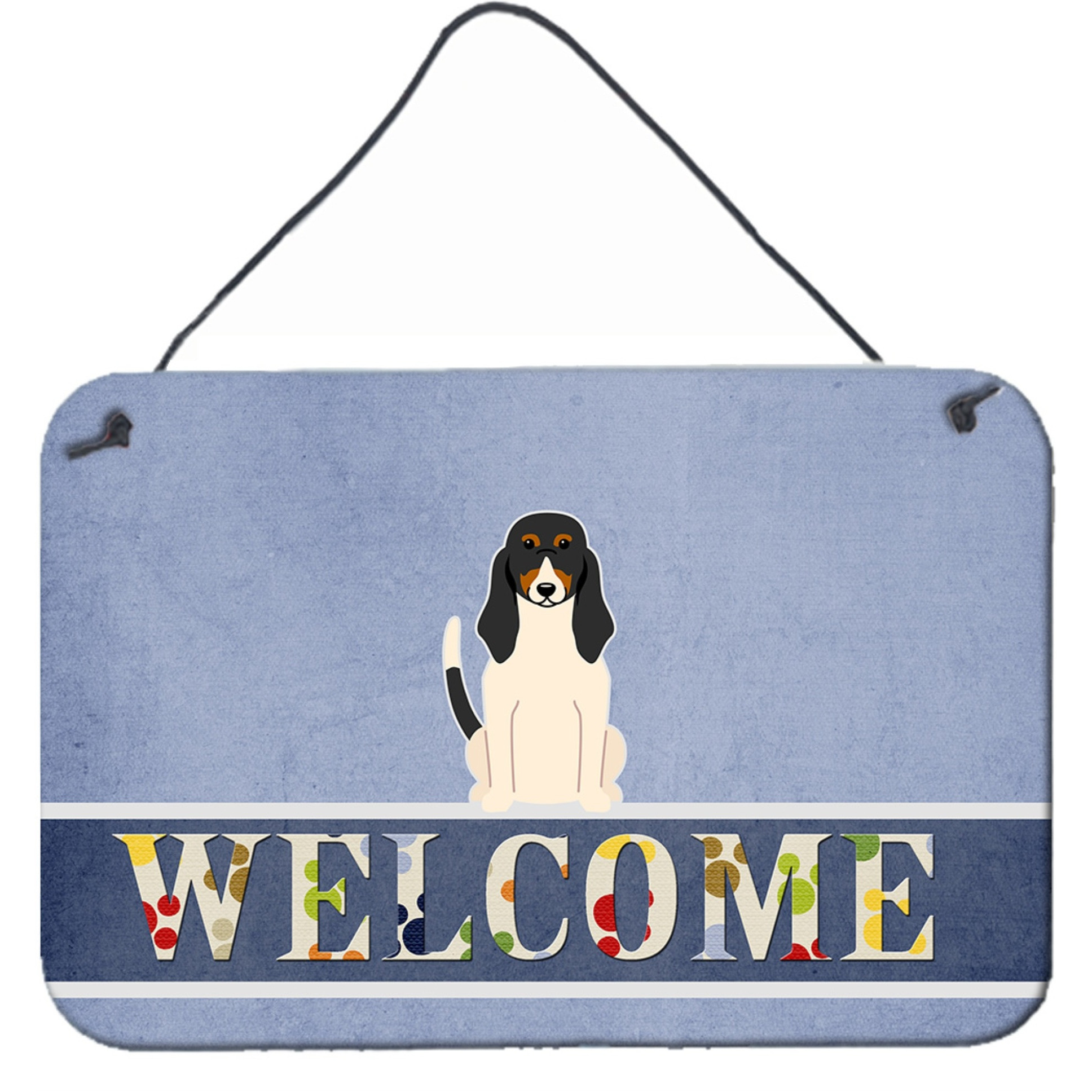 &quotCaroline's Treasures Welcome Swiss Hound Metal Print, 8 x 12"