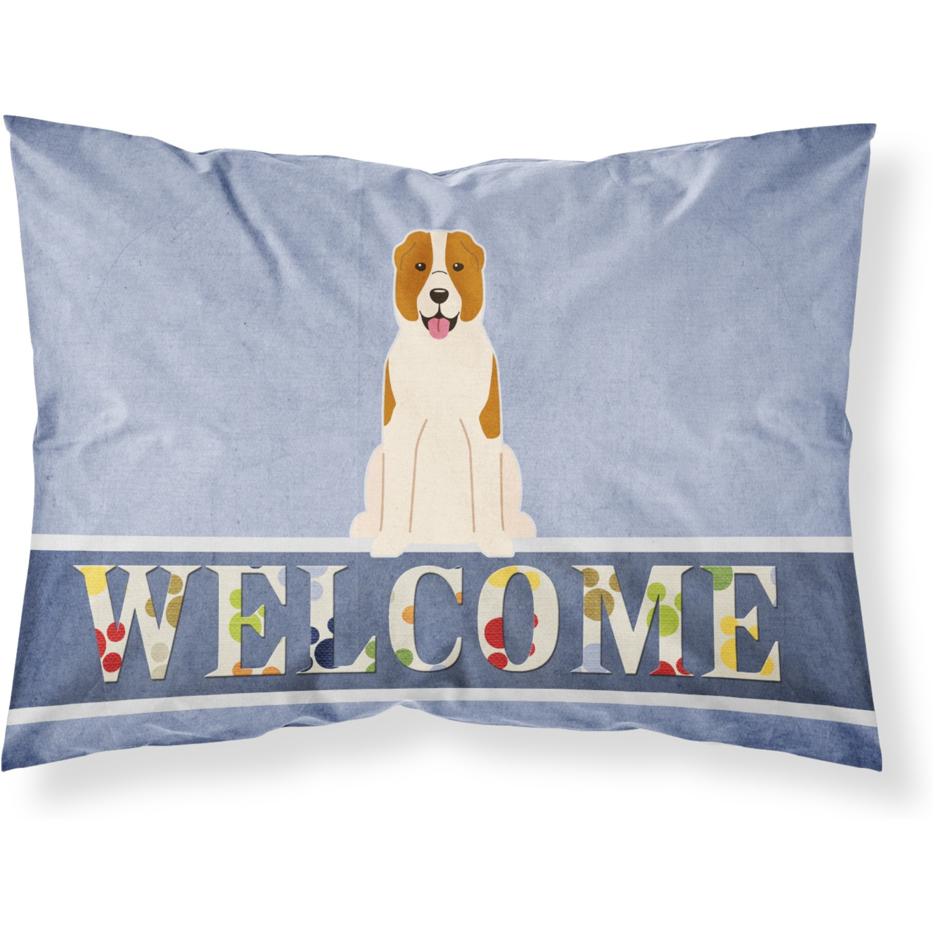 &quotCaroline's Treasures Central Asian Shepherd Dog Welcome Pillowcase, Standard, Multicolor"