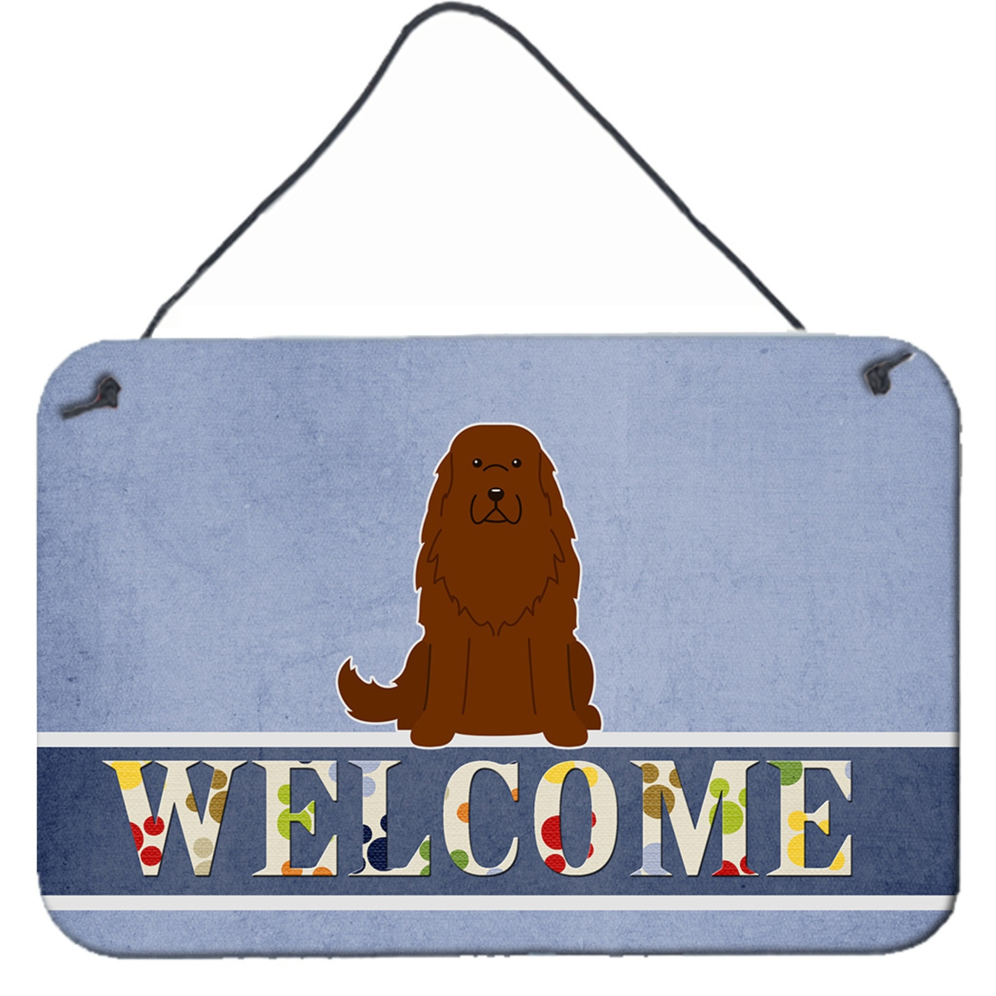 &quotCaroline's Treasures Welcome Caucasian Shepherd Dog Metal Print, 8 x 12"