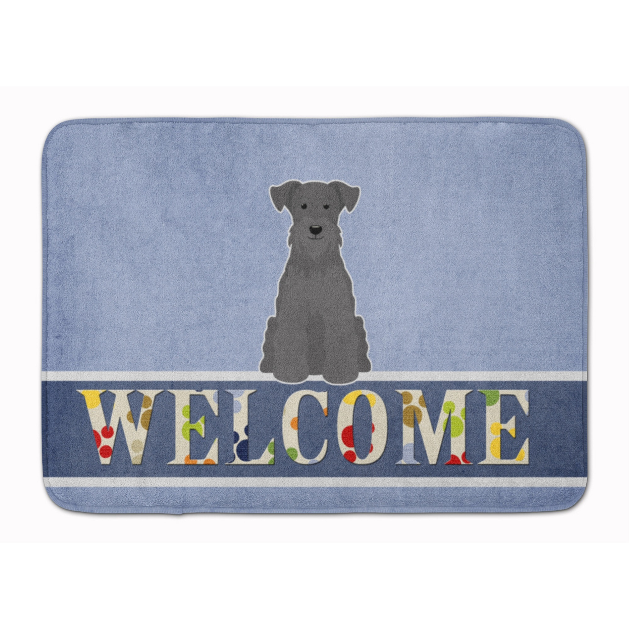&quotCaroline's Treasures Miniature Schanuzer Black Welcome Floor Mat, 19 x 27, Multicolor"
