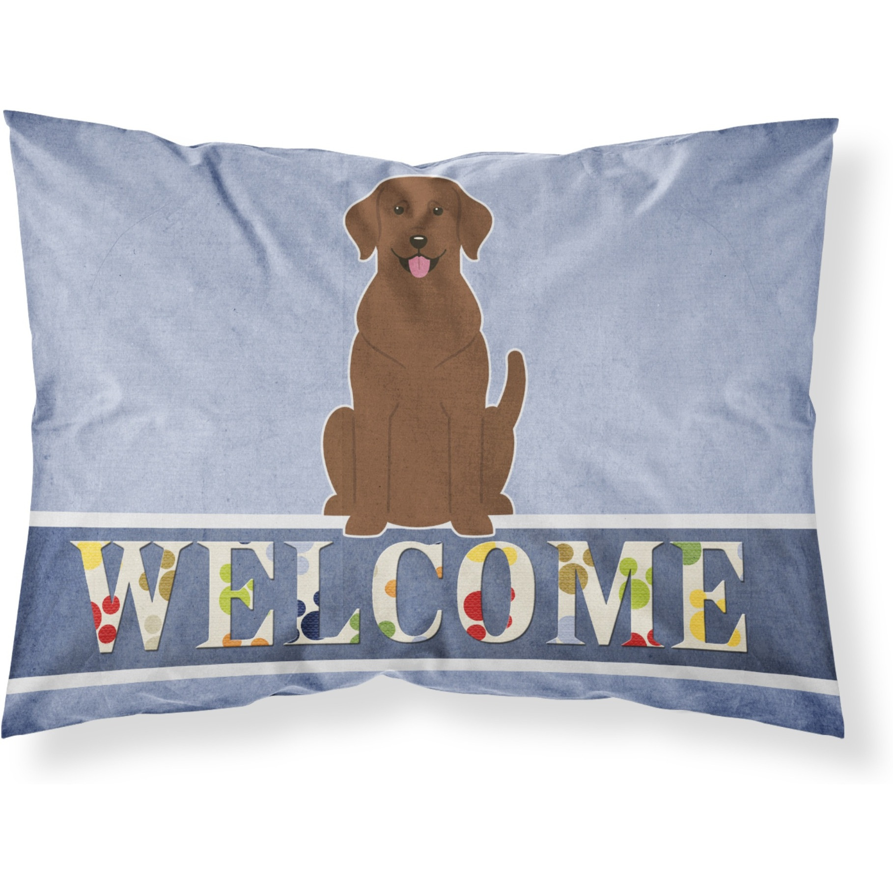 &quotCaroline's Treasures Chocolate Labrador Welcome Pillowcase, Standard,"