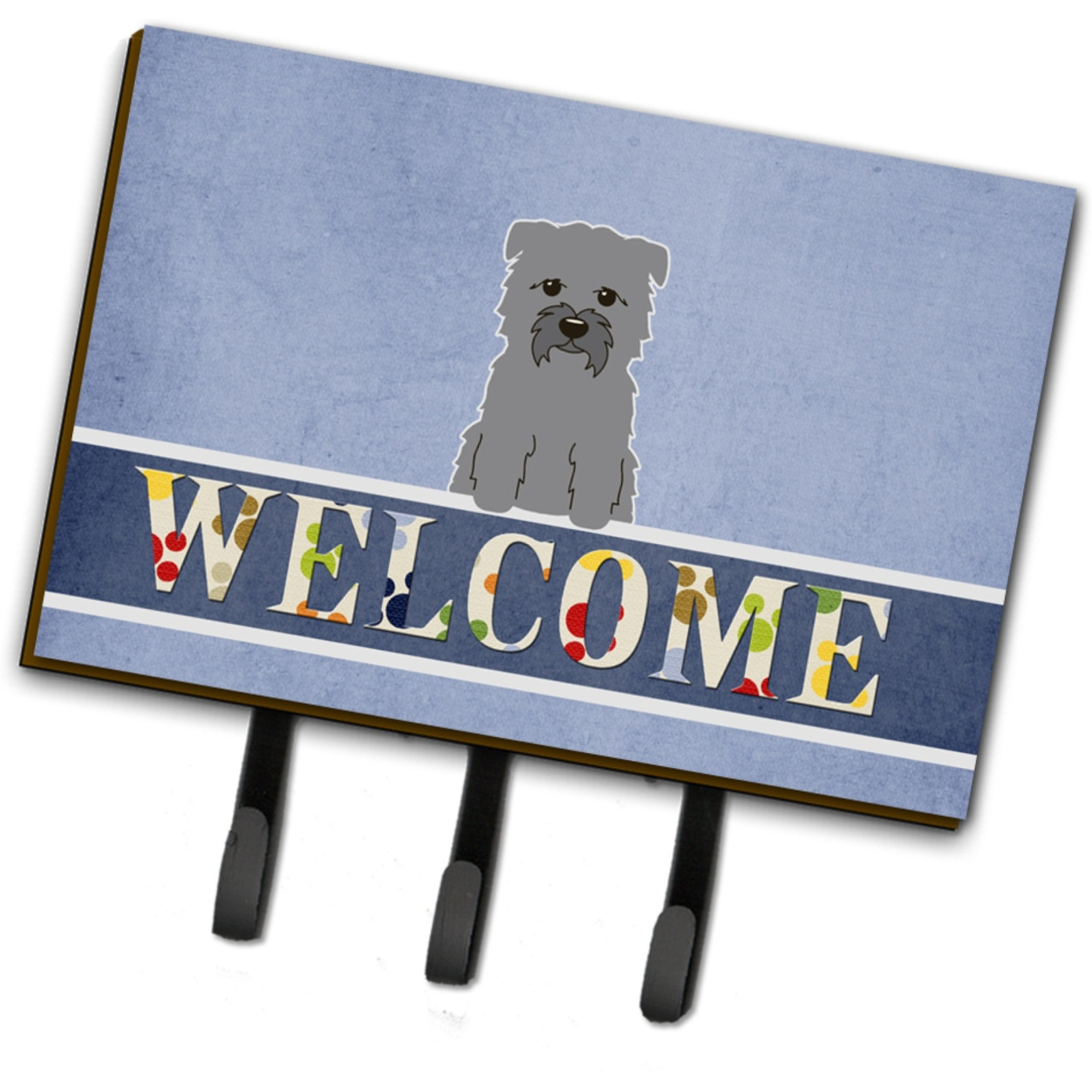 &quotCaroline's Treasures Welcome Glen of Imal Grey Wall Hook, Triple"