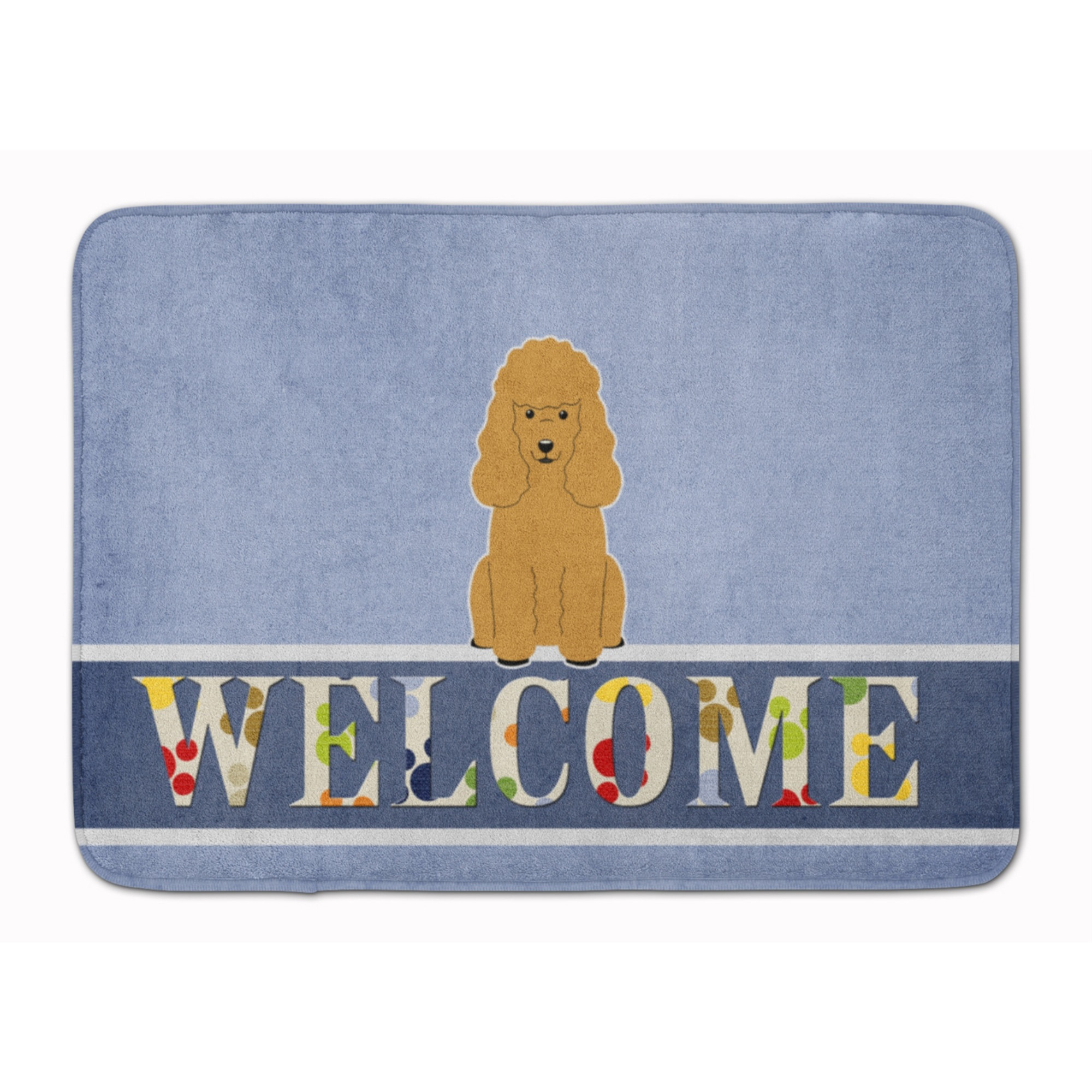 &quotCaroline's Treasures Poodle Tan Welcome Floor Mat, 19 x 27, Multicolor"